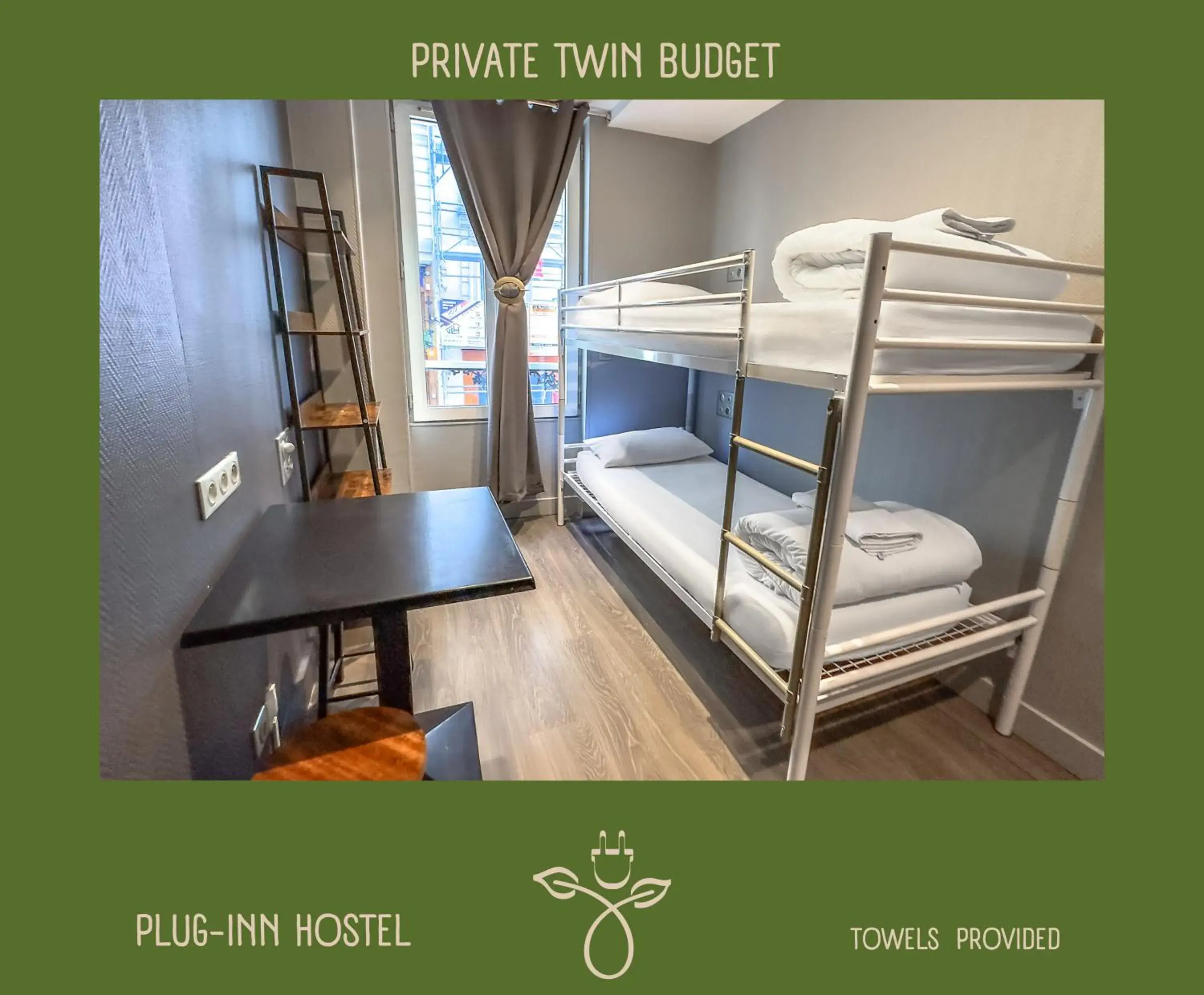Budget Twin Room in Plug inn Montmartre by Hiphophostels Budget Twin Room in Plug inn Montmartre by Hiphophostels