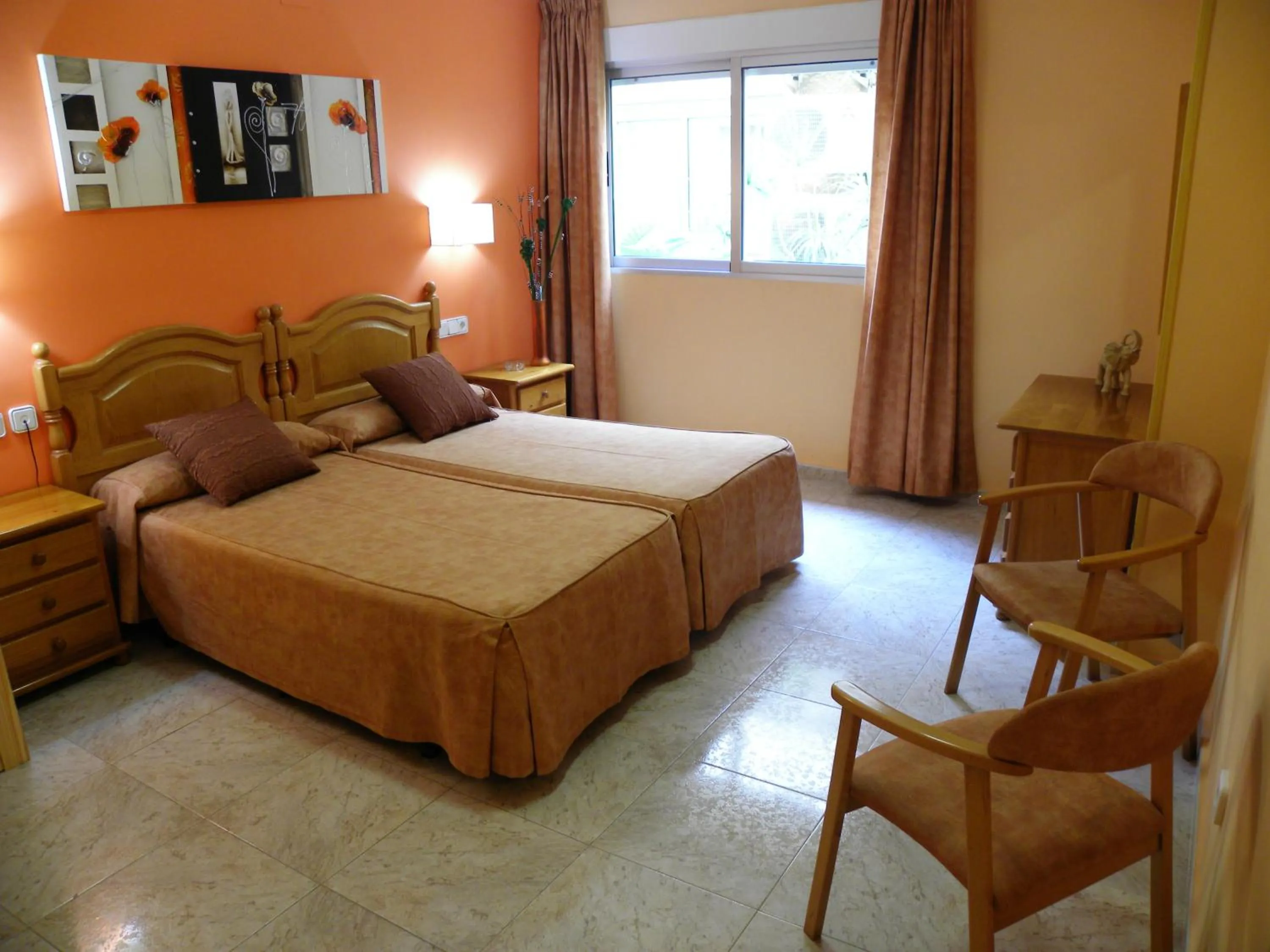 Bed in Hotel Noguera El Albir