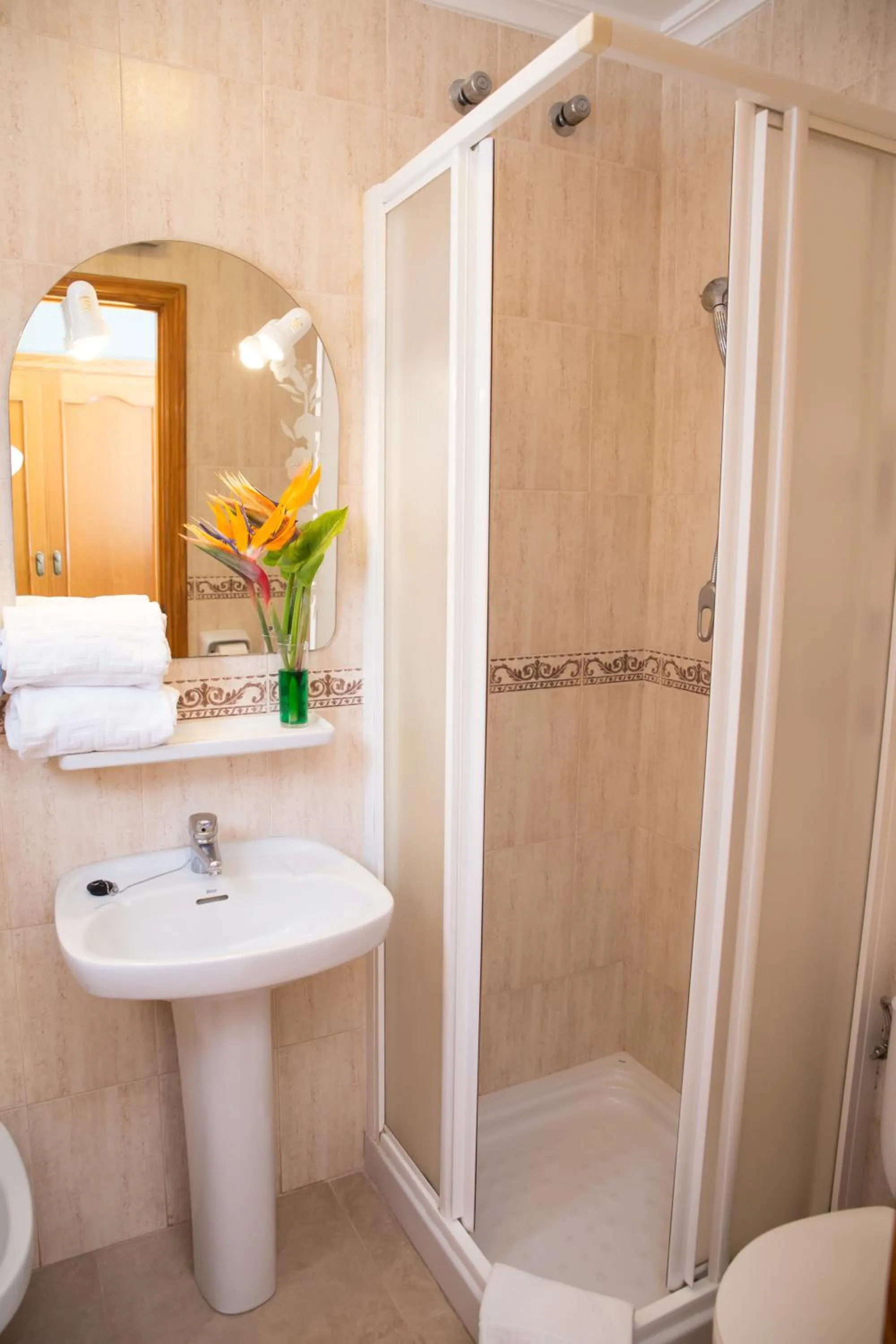 Shower in Hotel Noguera El Albir