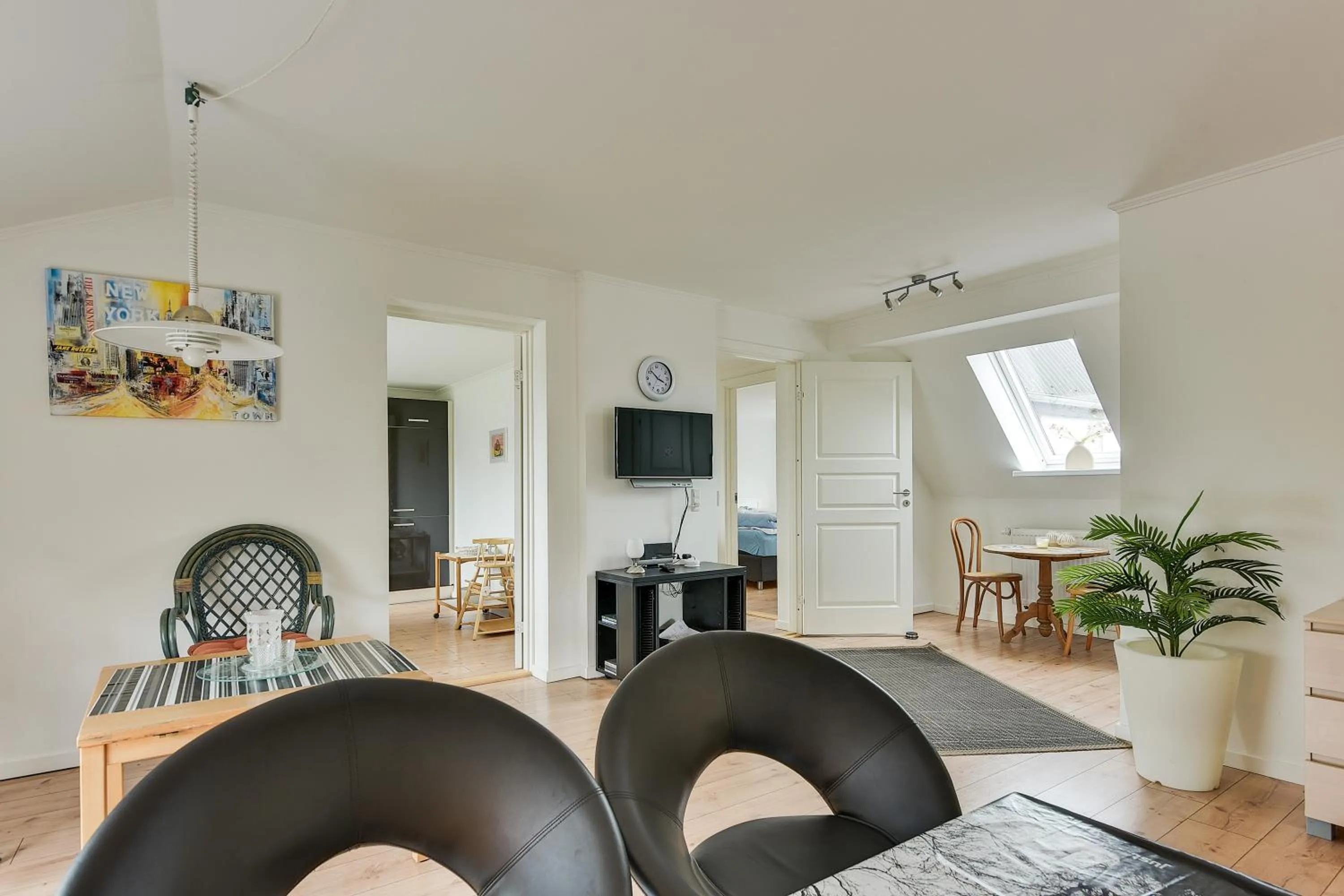 Living room in Bjerndrup Lejlighed