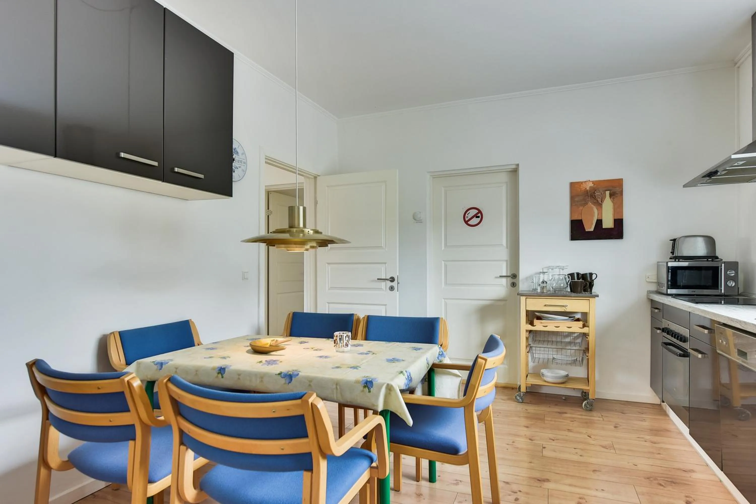 Kitchen or kitchenette in Bjerndrup Lejlighed