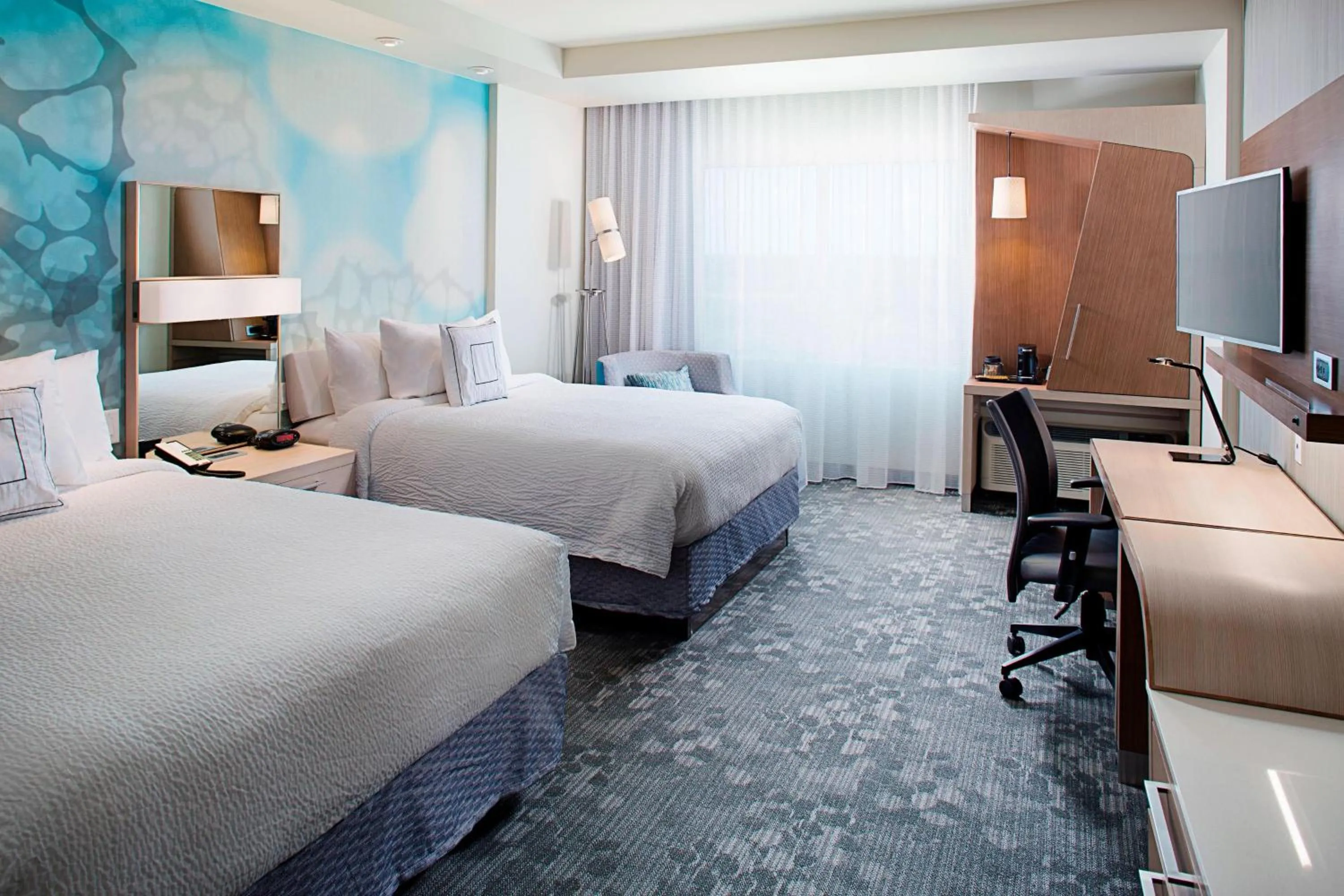 Photo of the whole room, Bed in Courtyard by Marriott Dallas Carrollton and Carrollton Conference Center