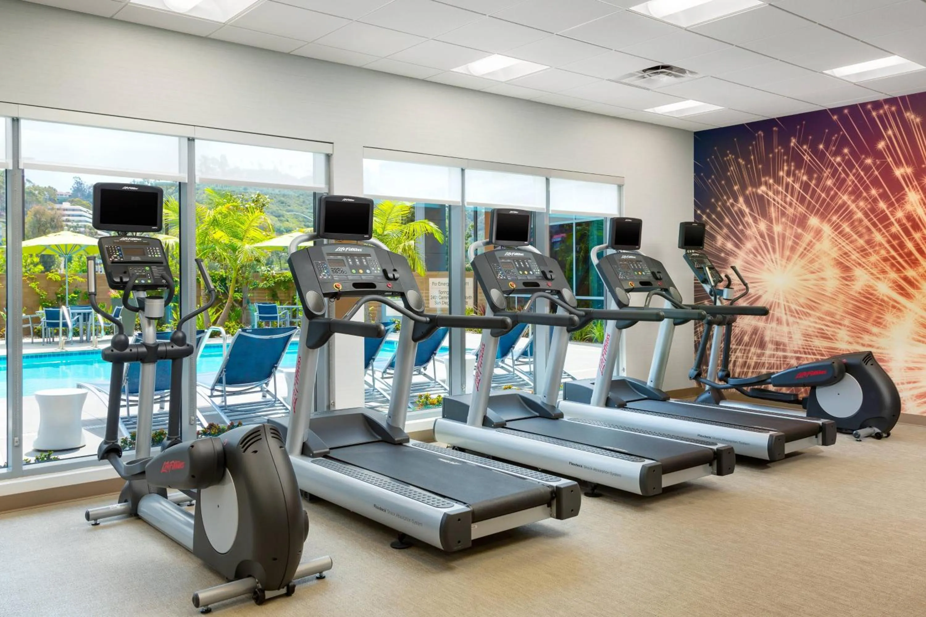 Fitness centre/facilities in SpringHill Suites by Marriott San Diego Mission Valley