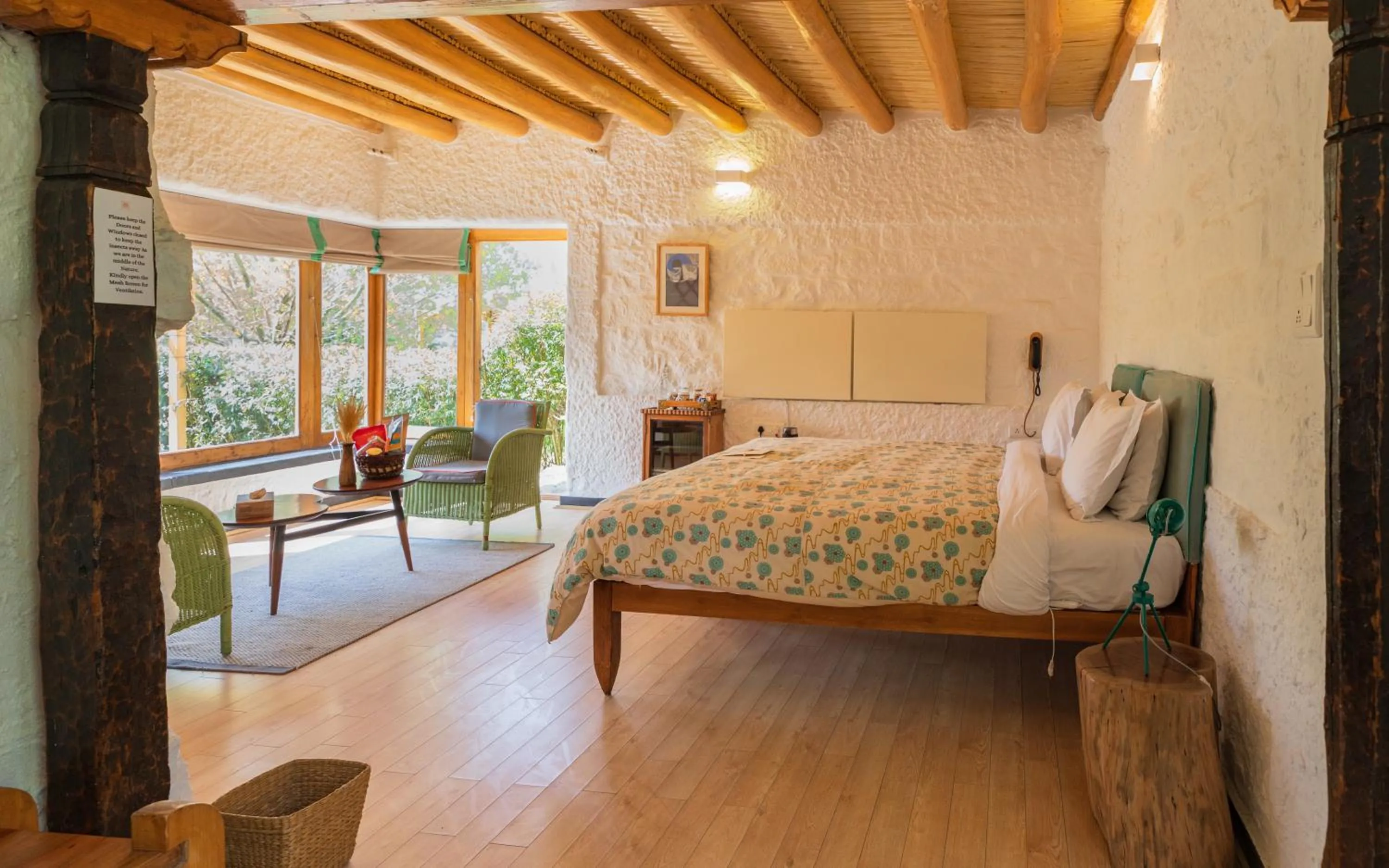 Bedroom, Bed in Lchang Nang Retreat-THE HOUSE OF TREES-Nubra Valley