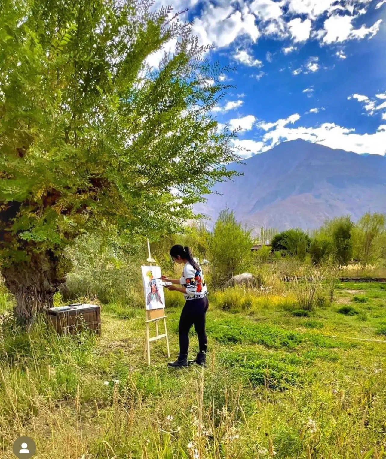 People in Lchang Nang Retreat-THE HOUSE OF TREES-Nubra Valley