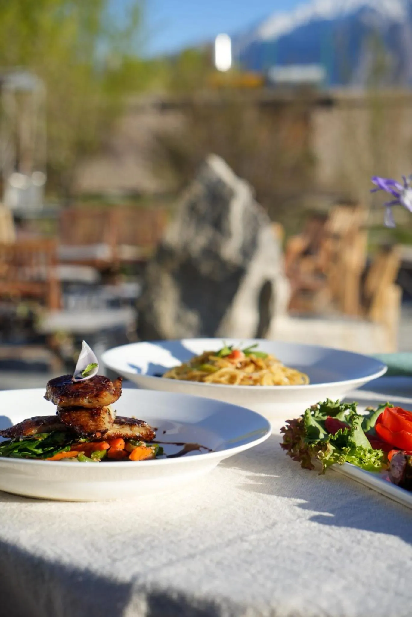 Food in Lchang Nang Retreat-THE HOUSE OF TREES-Nubra Valley