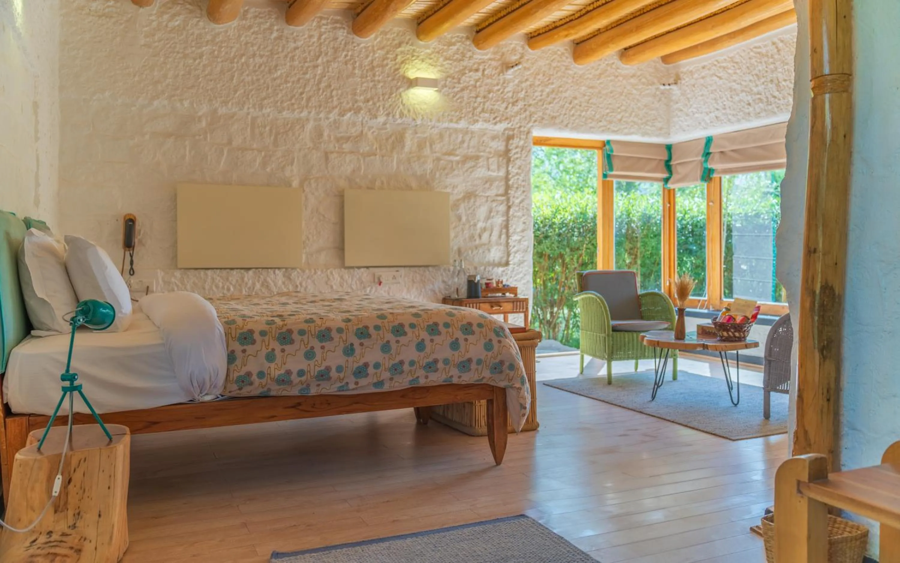 Photo of the whole room, Bed in Lchang Nang Retreat-THE HOUSE OF TREES-Nubra Valley