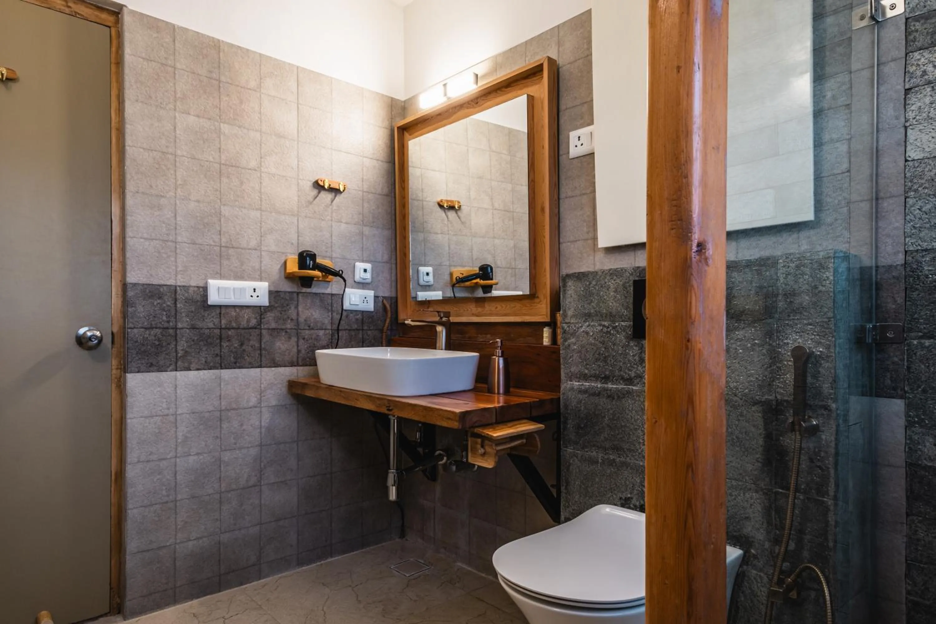 Bathroom in Lchang Nang Retreat-THE HOUSE OF TREES-Nubra Valley