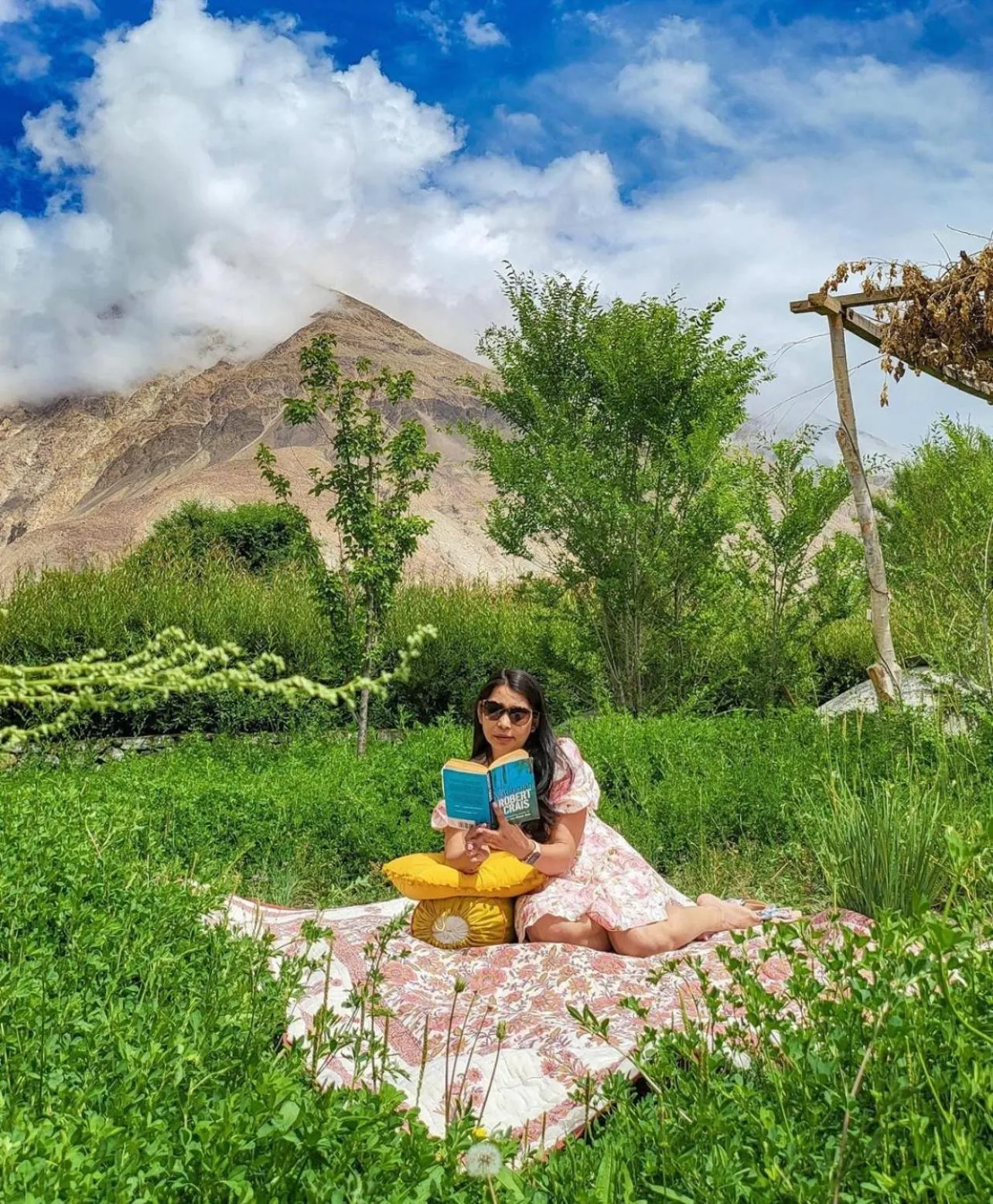 Garden in Lchang Nang Retreat-THE HOUSE OF TREES-Nubra Valley