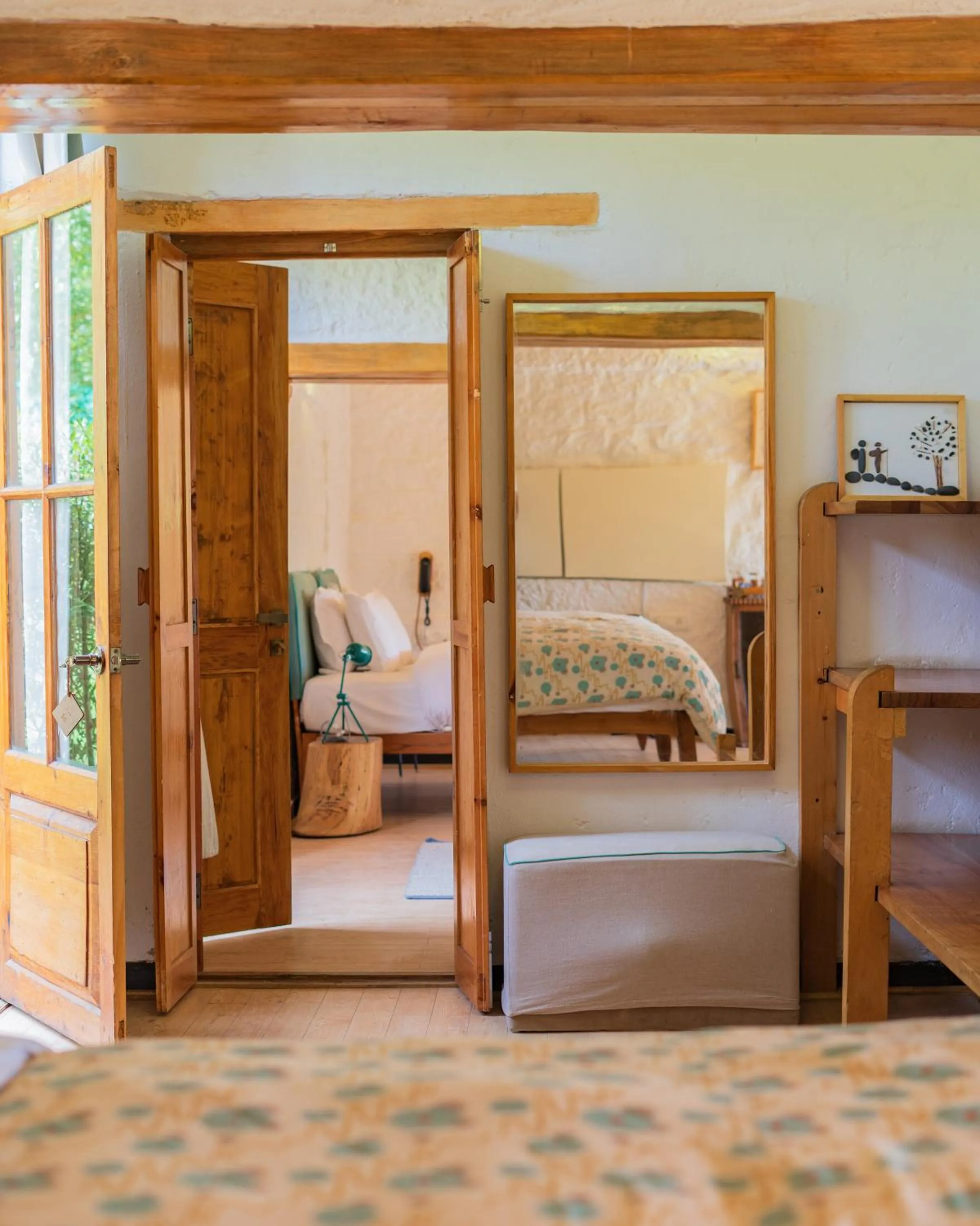 Bed in Lchang Nang Retreat-THE HOUSE OF TREES-Nubra Valley