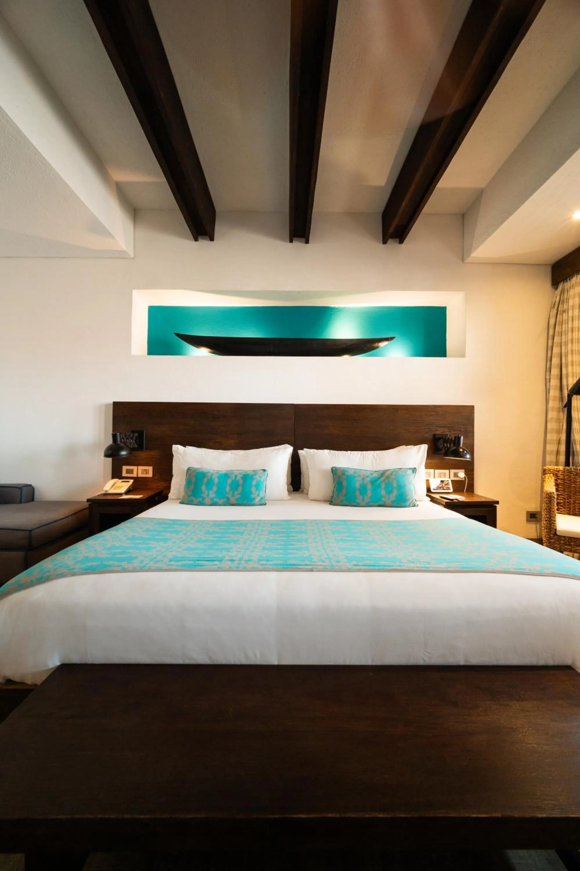 Decorative detail, Bed in Sophia Hotel By OxoHotel