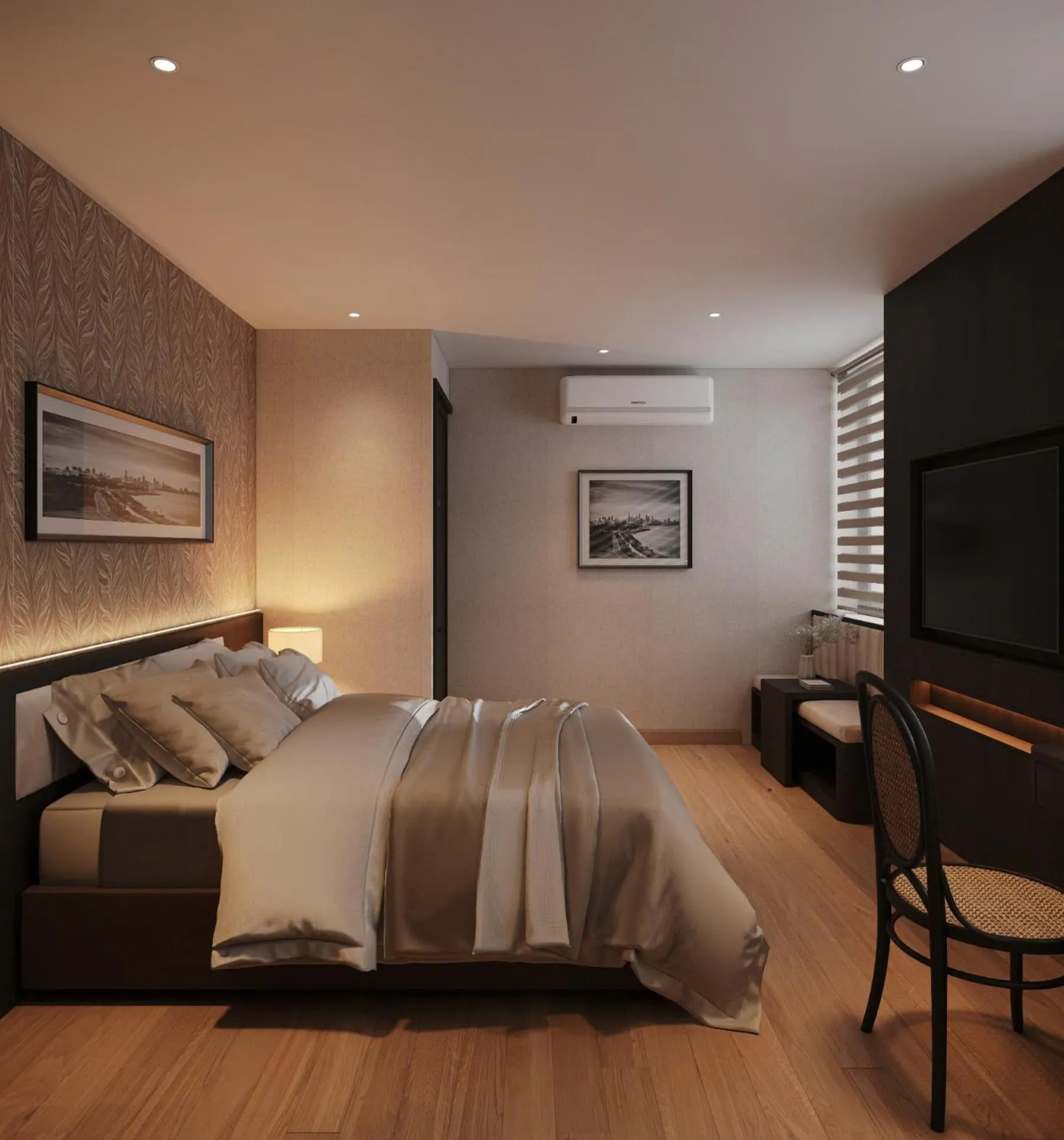 Bed in Canary Ha Noi Hotel