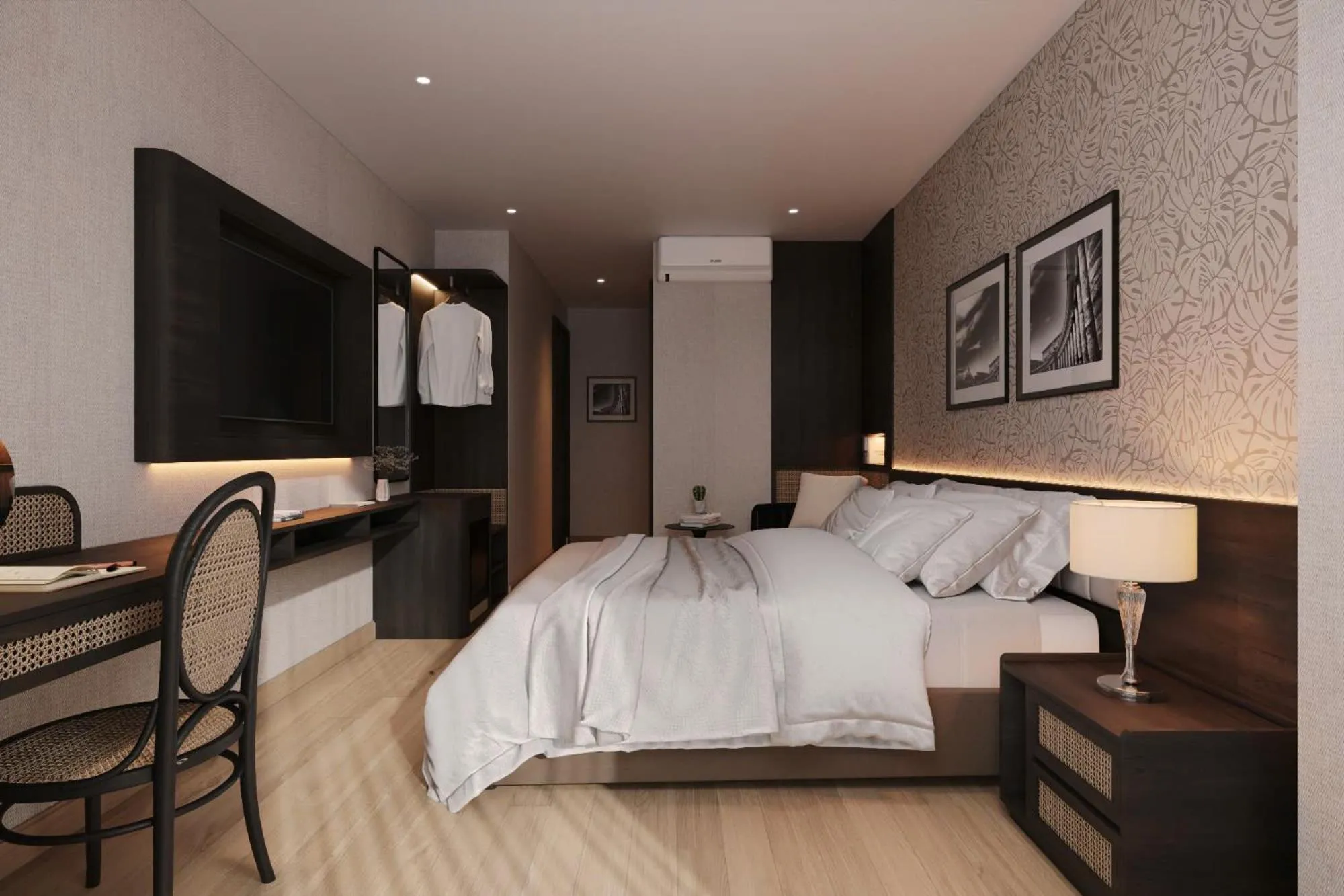 Bed in Canary Ha Noi Hotel