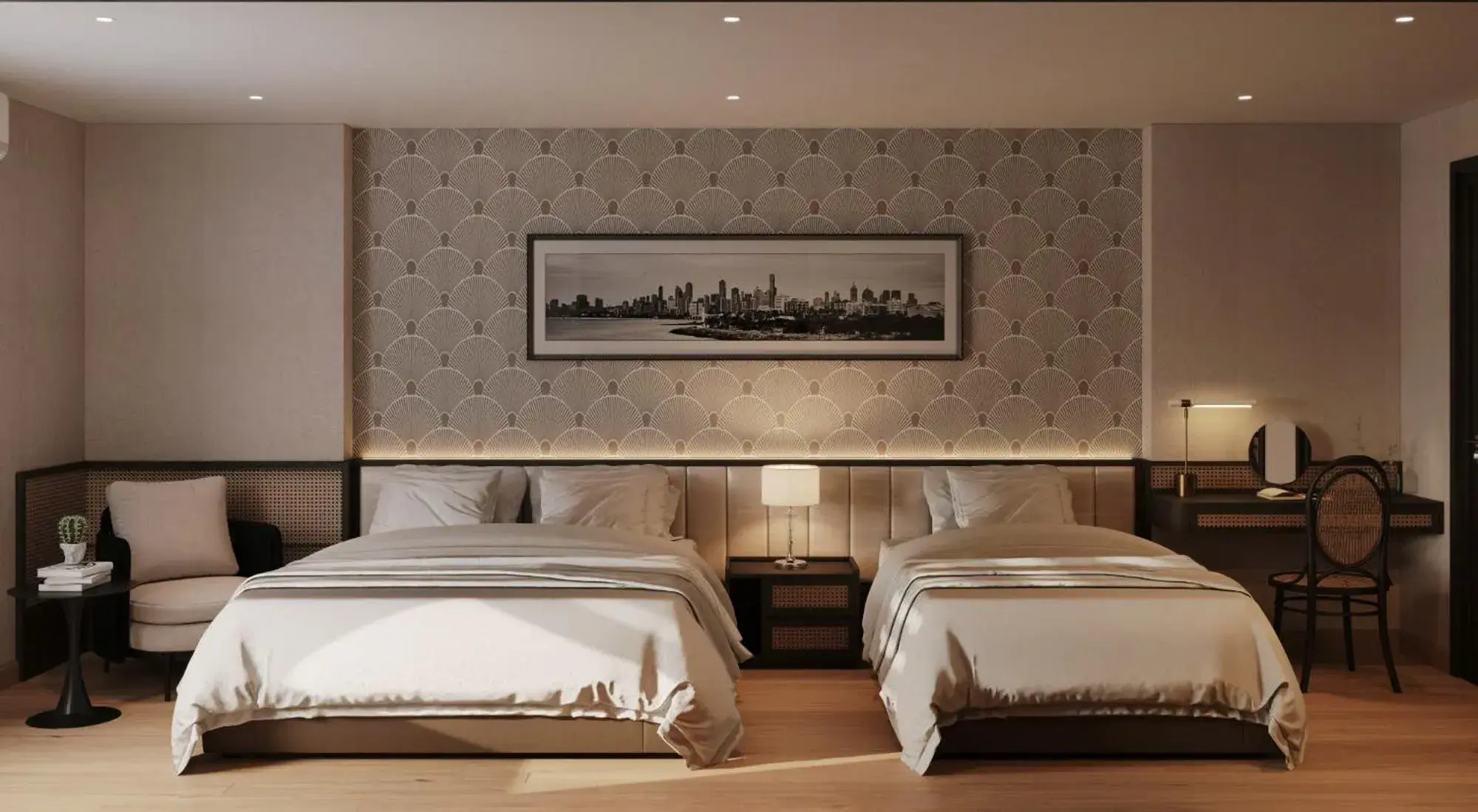 Twin Room with View in Canary Ha Noi Hotel Twin Room with View in Canary Ha Noi Hotel