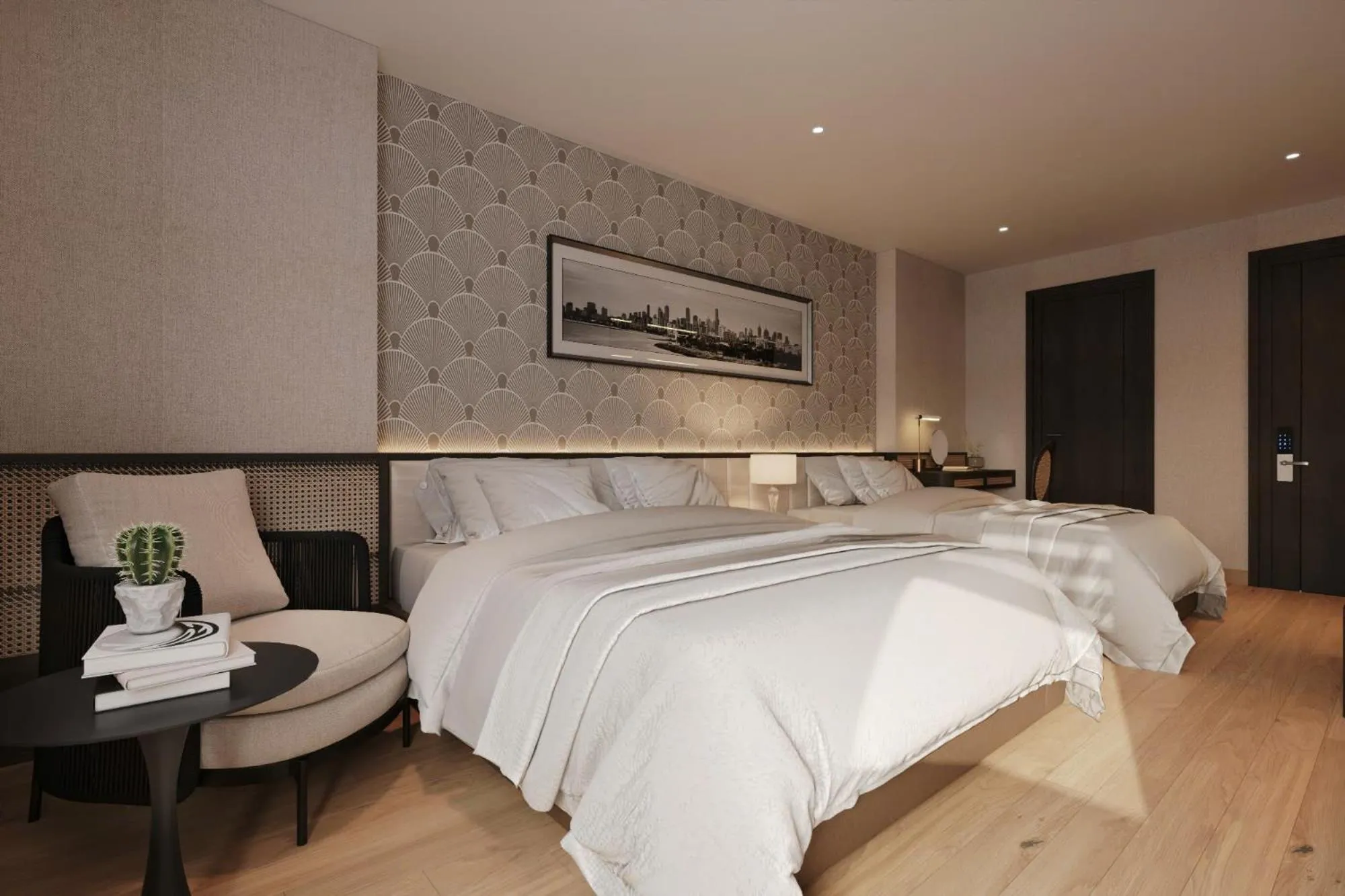 Bed in Canary Ha Noi Hotel