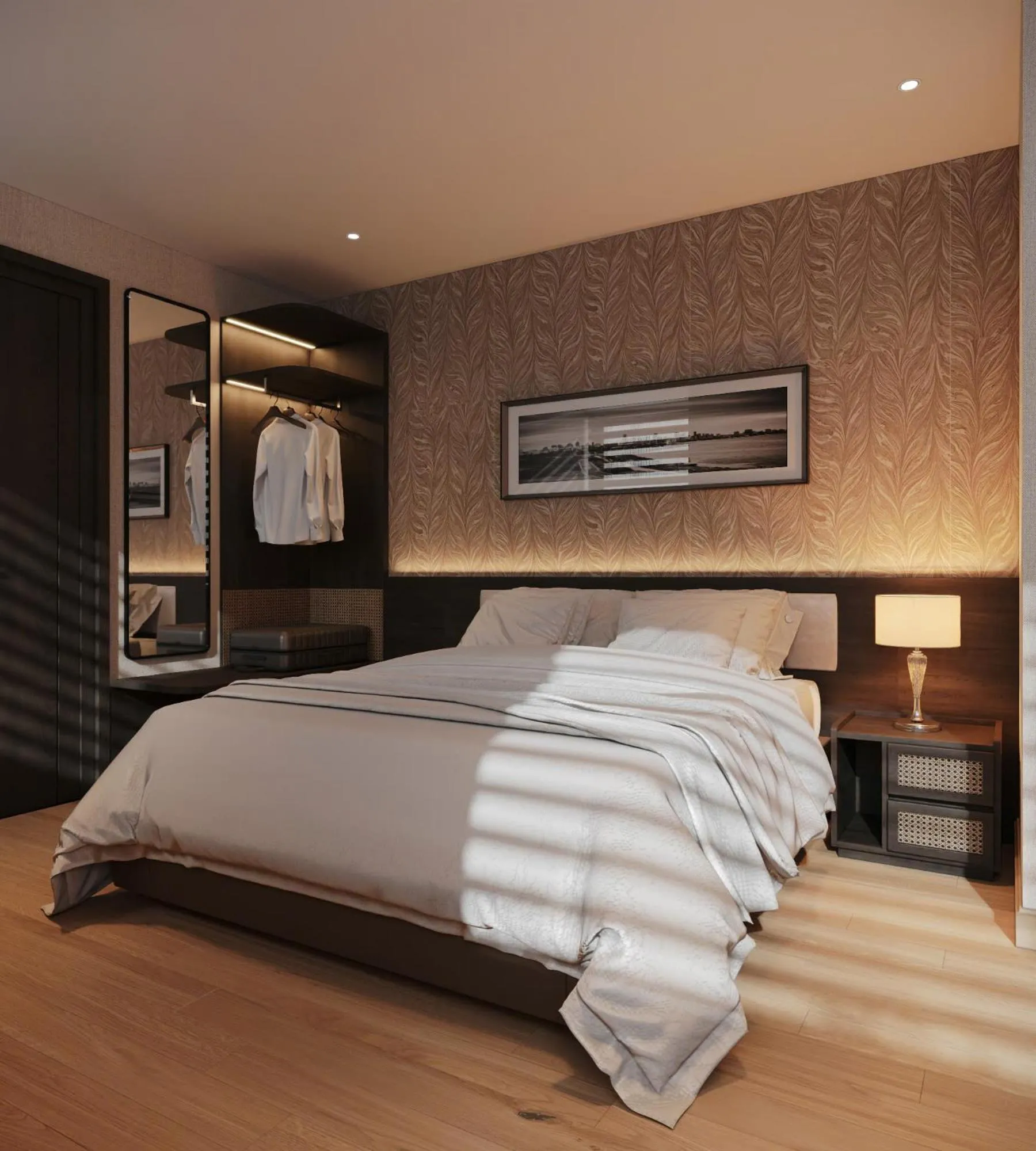 Bed in Canary Ha Noi Hotel