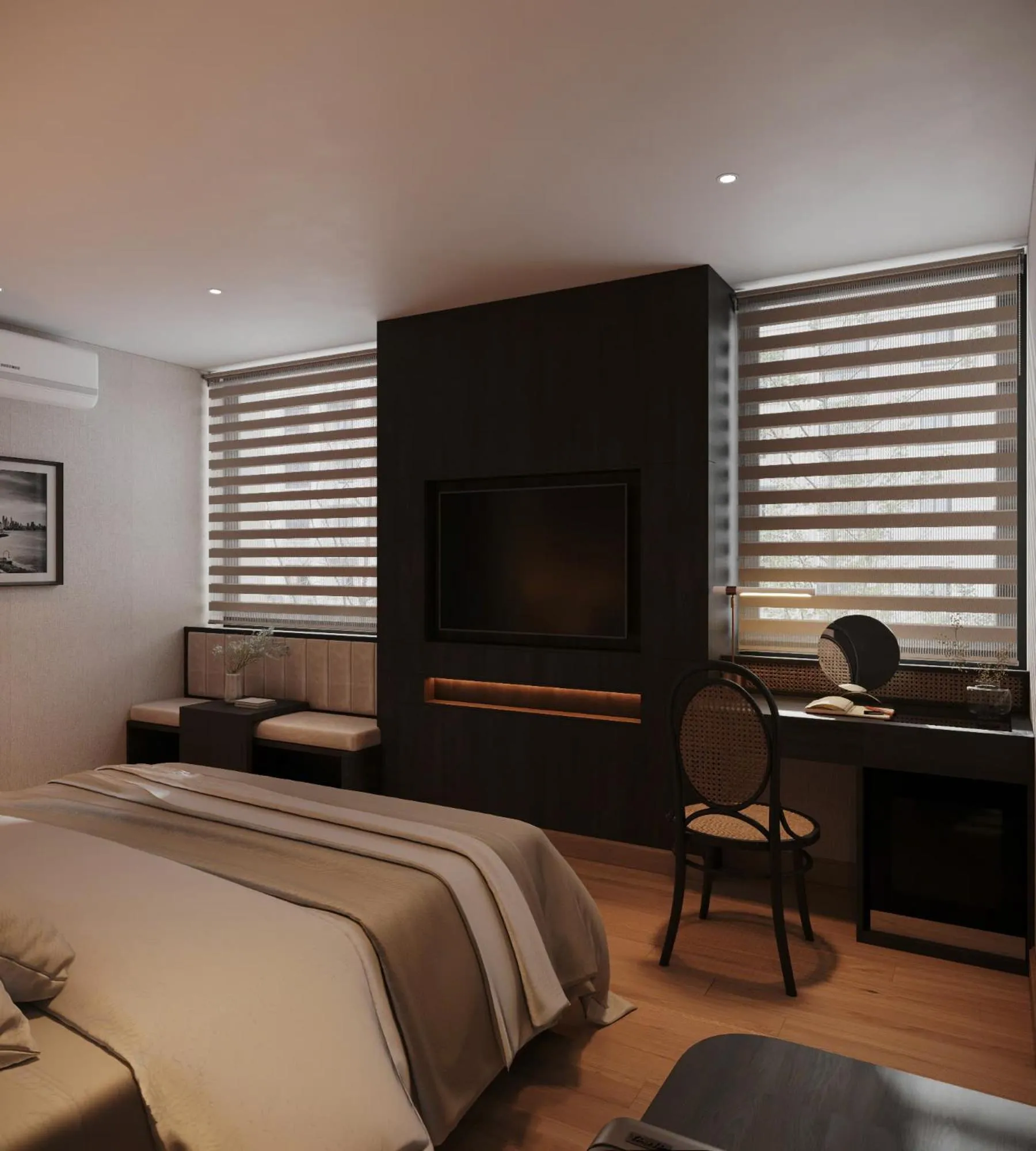 Bed in Canary Ha Noi Hotel