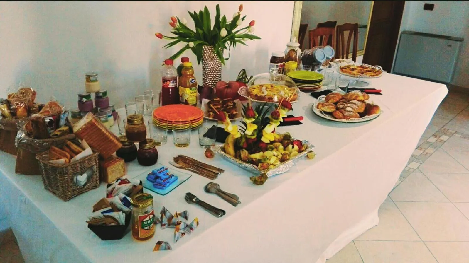 Food close-up in Villa Elegance