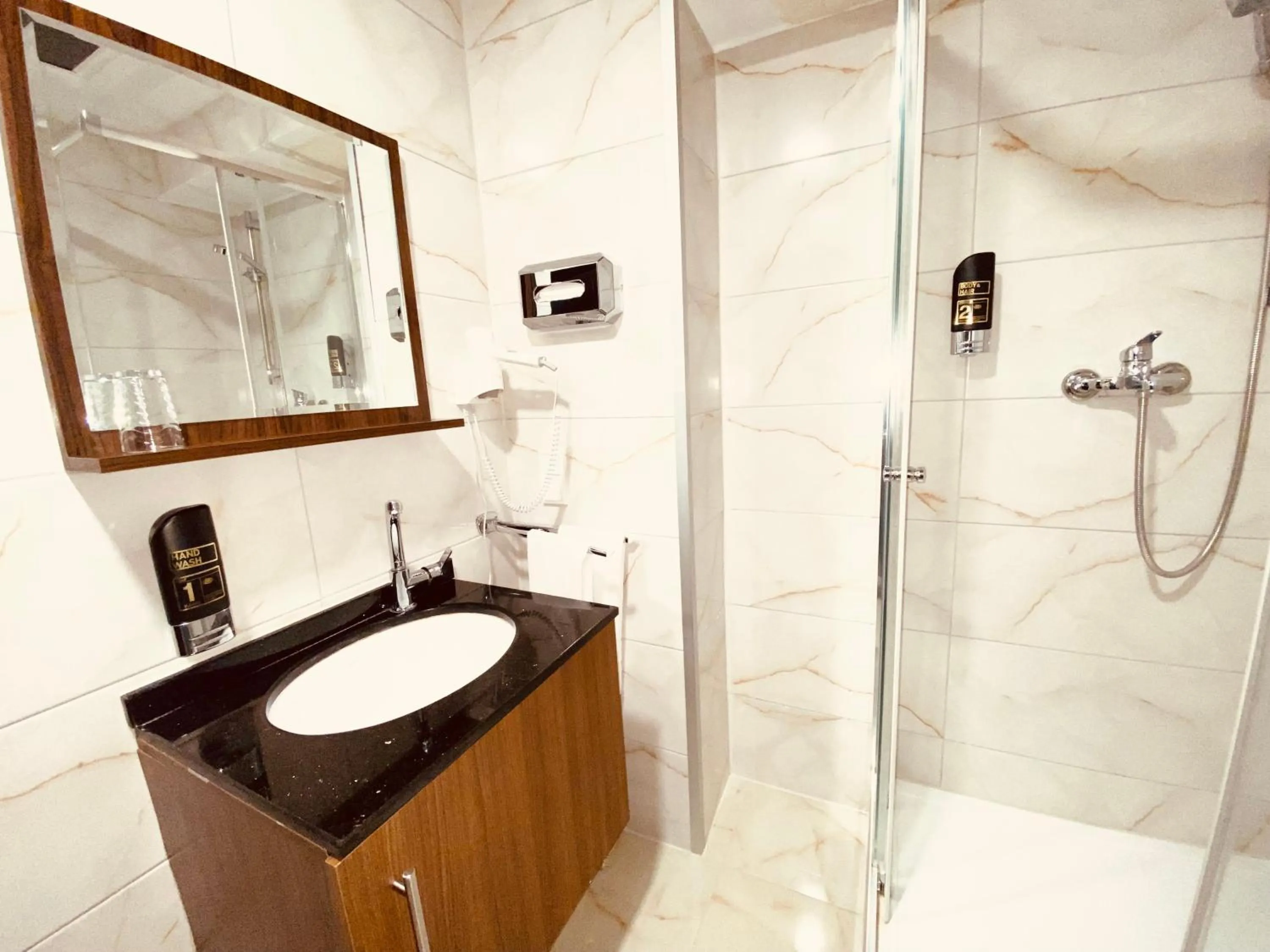 Bathroom in Louis Hotels