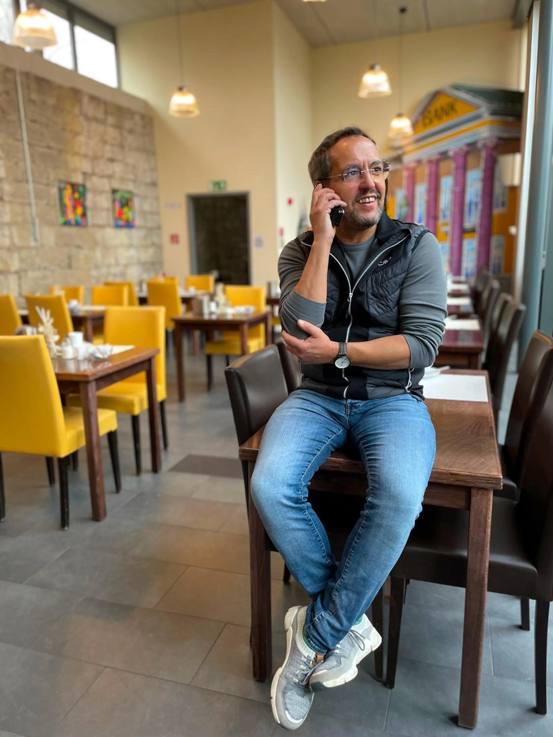 People in Fronveste das alte Knasthaus