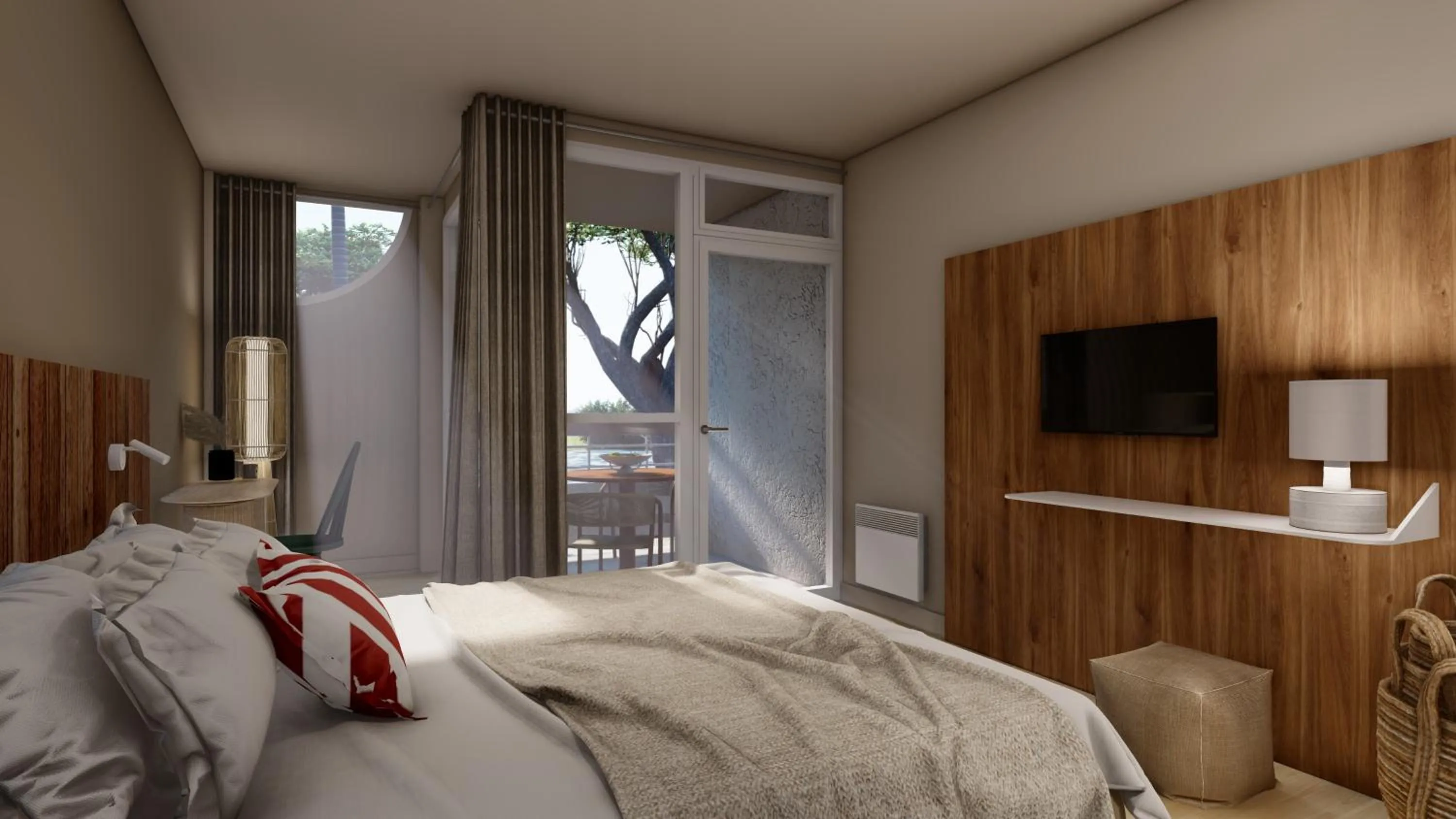 Bedroom, Bed in Belambra Clubs La Grande Motte - Petite Camargue Presqu'île Du Ponant