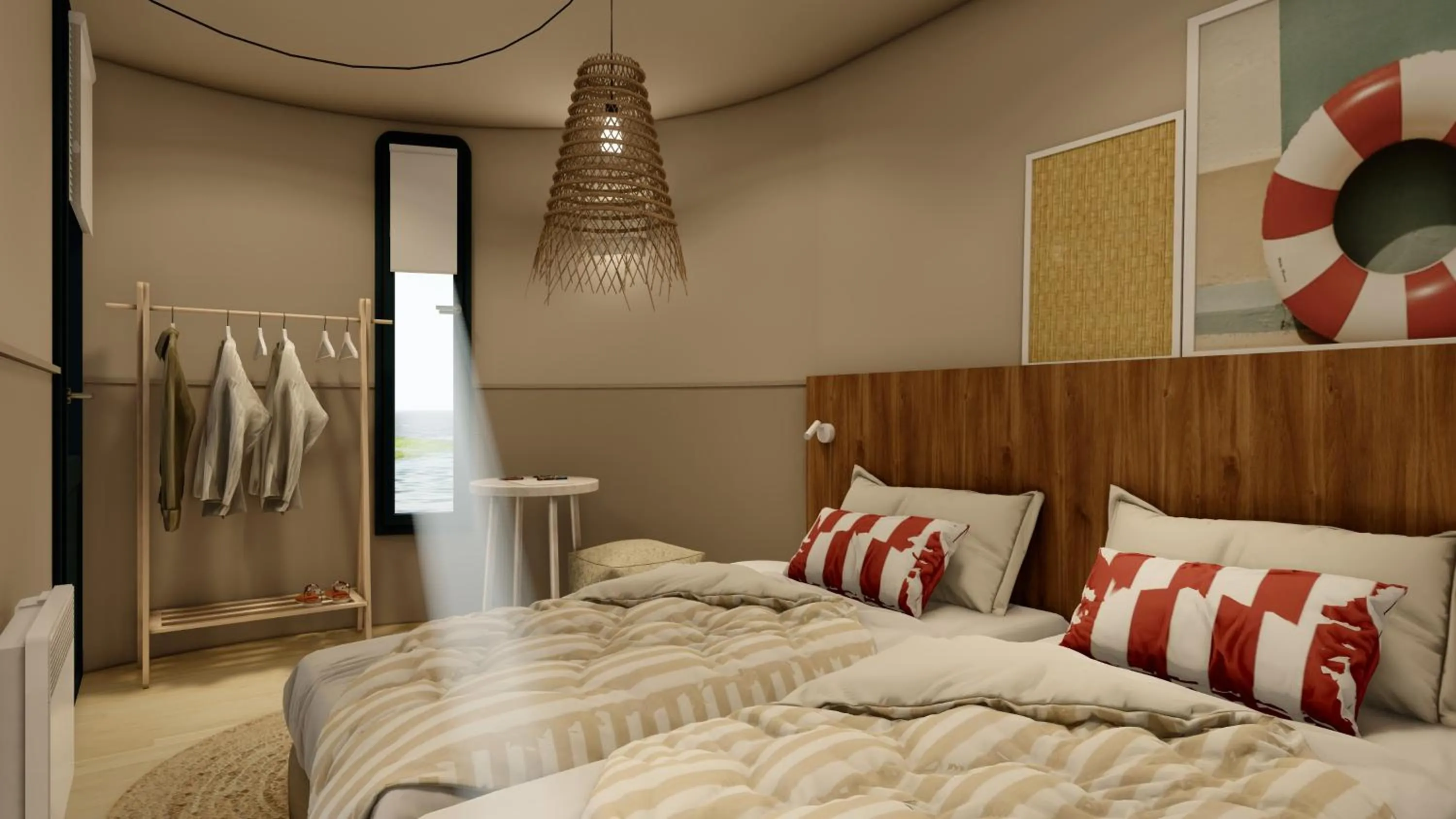 Bedroom, Bed in Belambra Clubs La Grande Motte - Petite Camargue Presqu'île Du Ponant