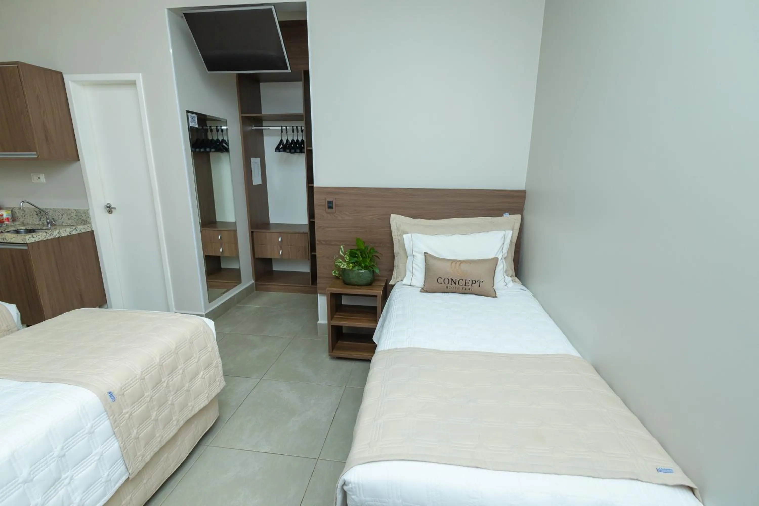 Bedroom, Bed in Concept Hotel Flat