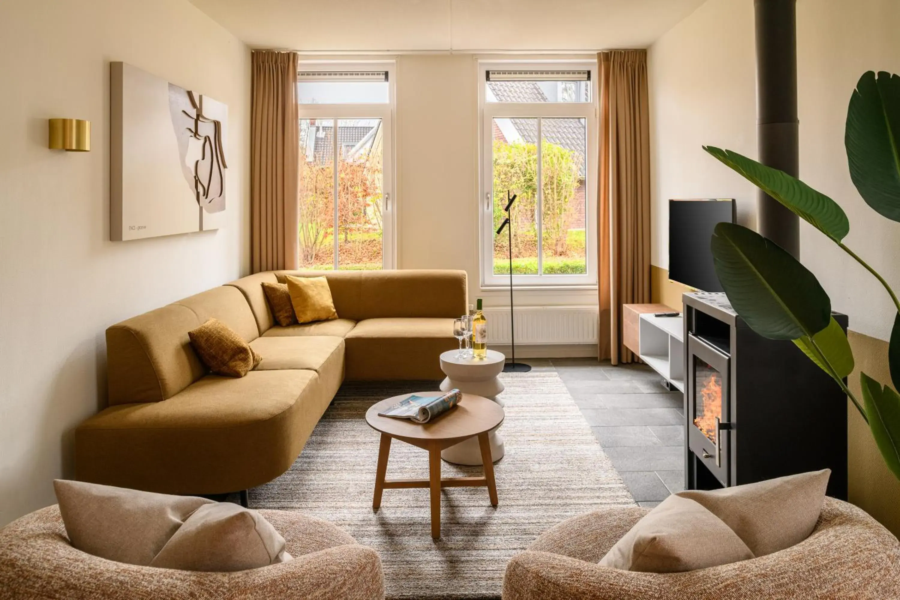 Luxury Three-Bedroom House with Private Sauna and Spa Bath in Dormio Resort Maastricht Luxury Three-Bedroom House with Private Sauna and Spa Bath in Dormio Resort Maastricht