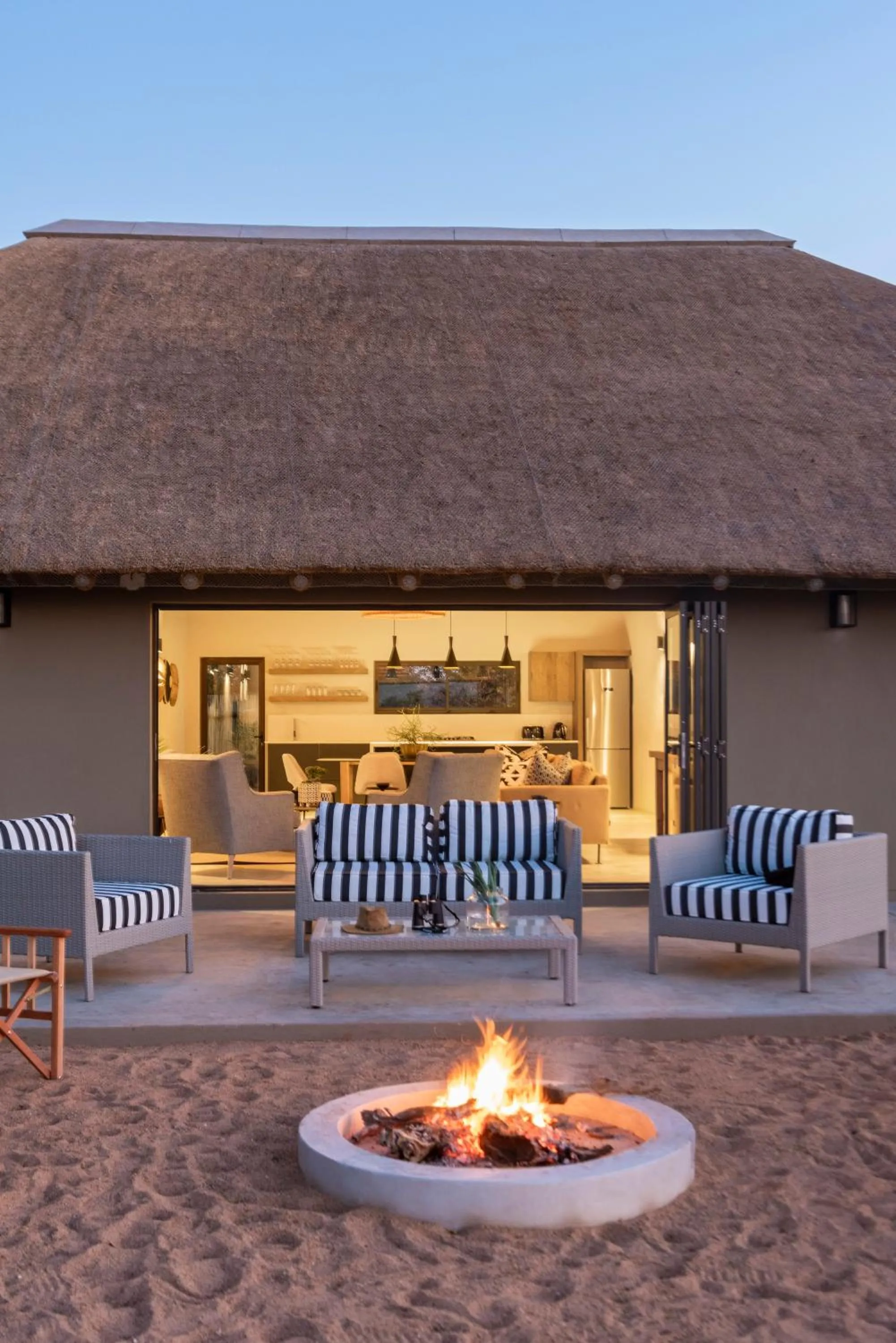 Patio in Xanatseni Private Camp