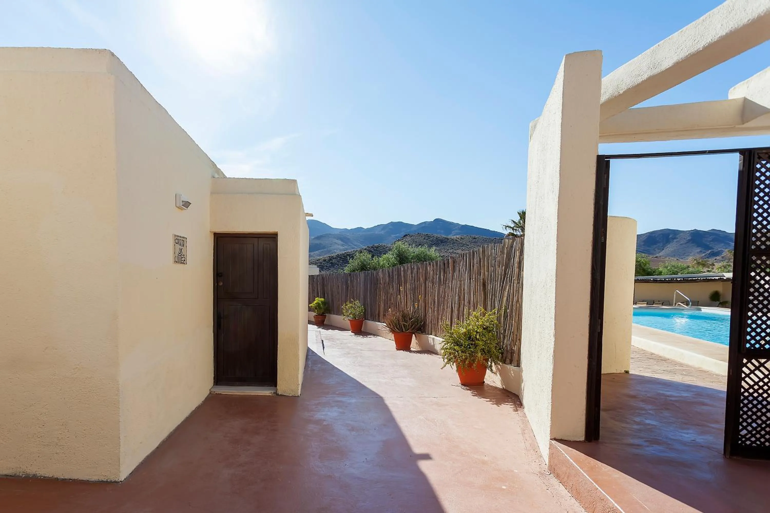 Pool view in Cortijo El Sotillo