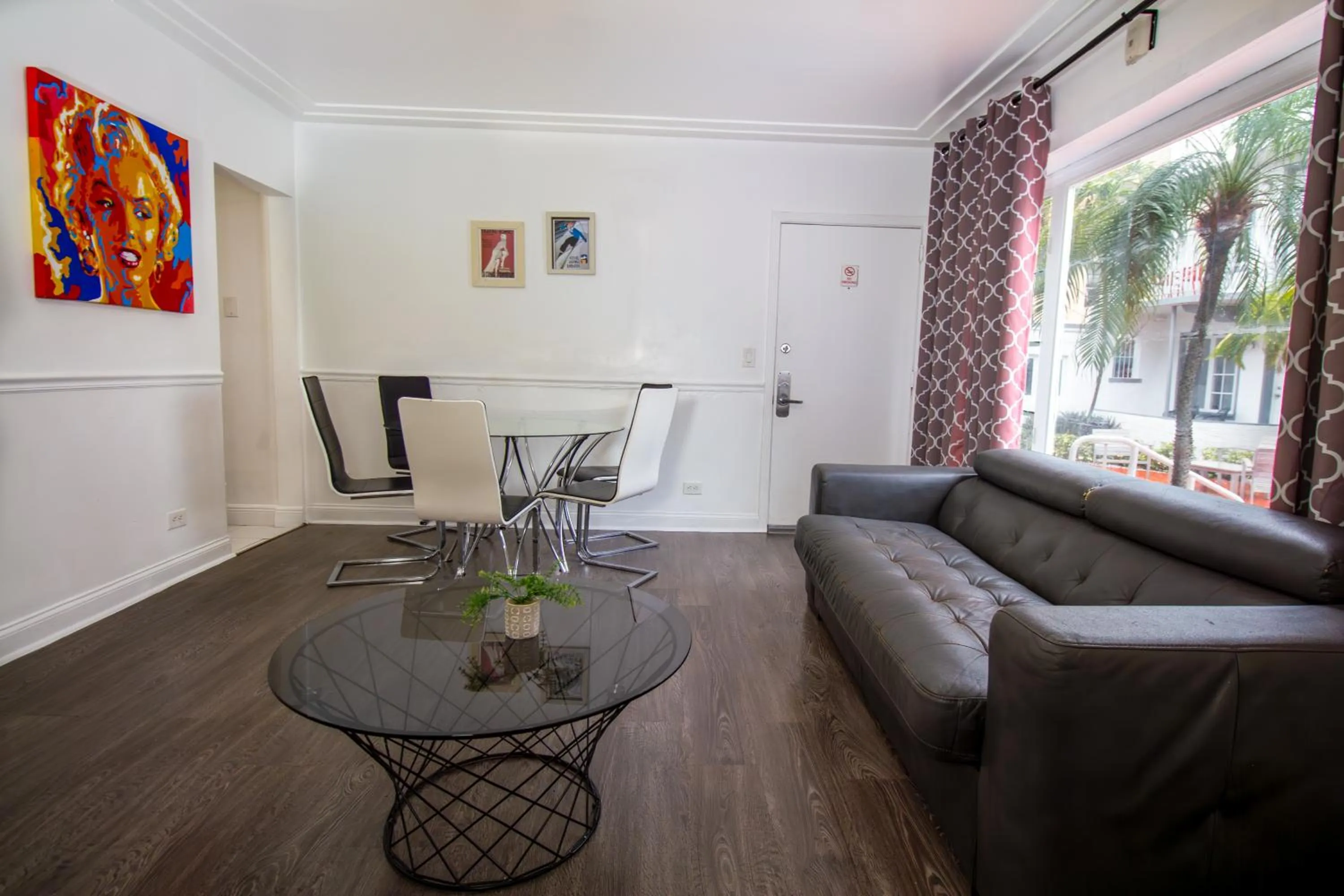Living room in Courtyard Apartments Part of the Oasis Casita Collection