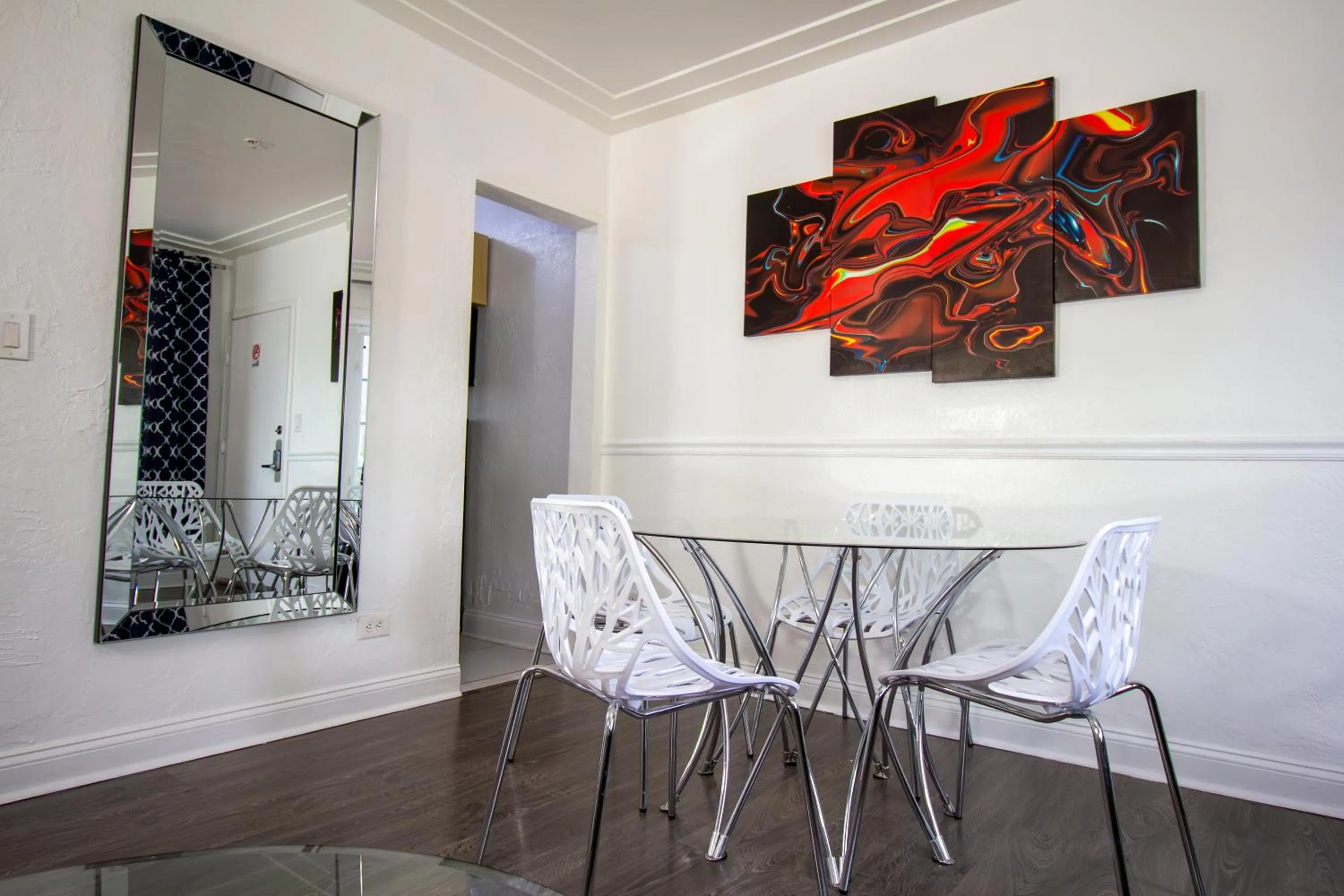 Living room in Courtyard Apartments Part of the Oasis Casita Collection