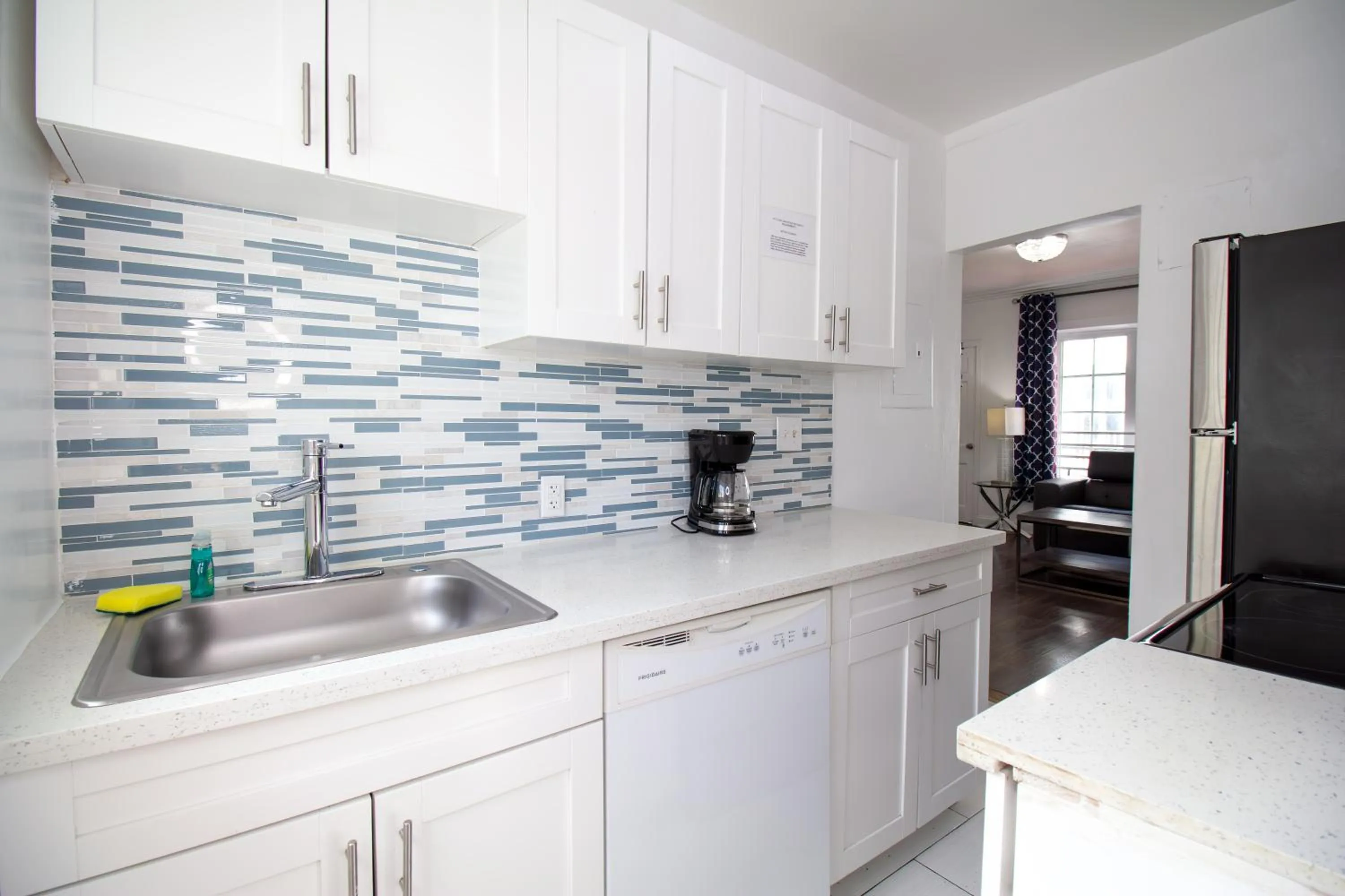 Kitchen or kitchenette in Courtyard Apartments Part of the Oasis Casita Collection