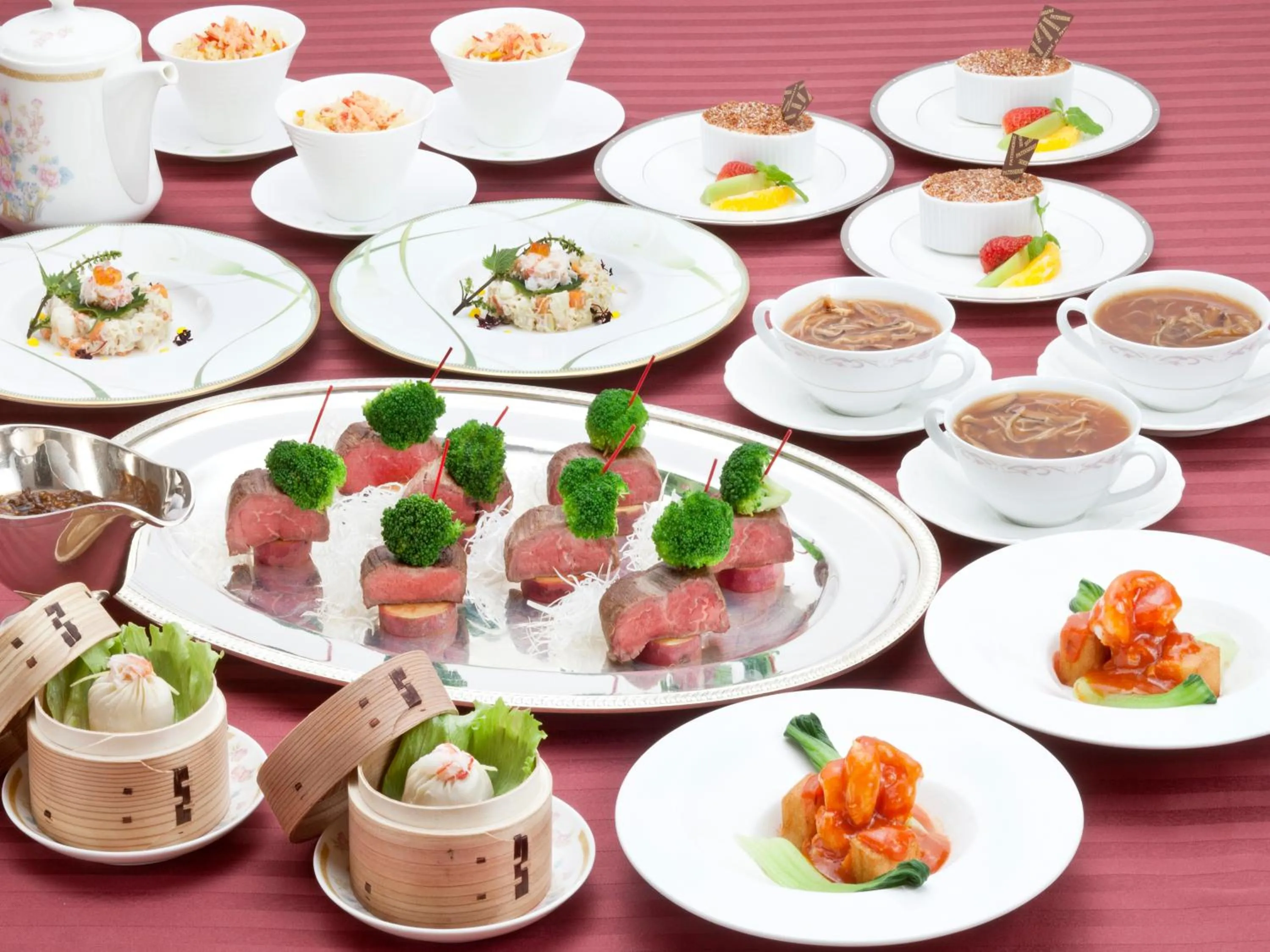 Food close-up in Koriyama View Hotel