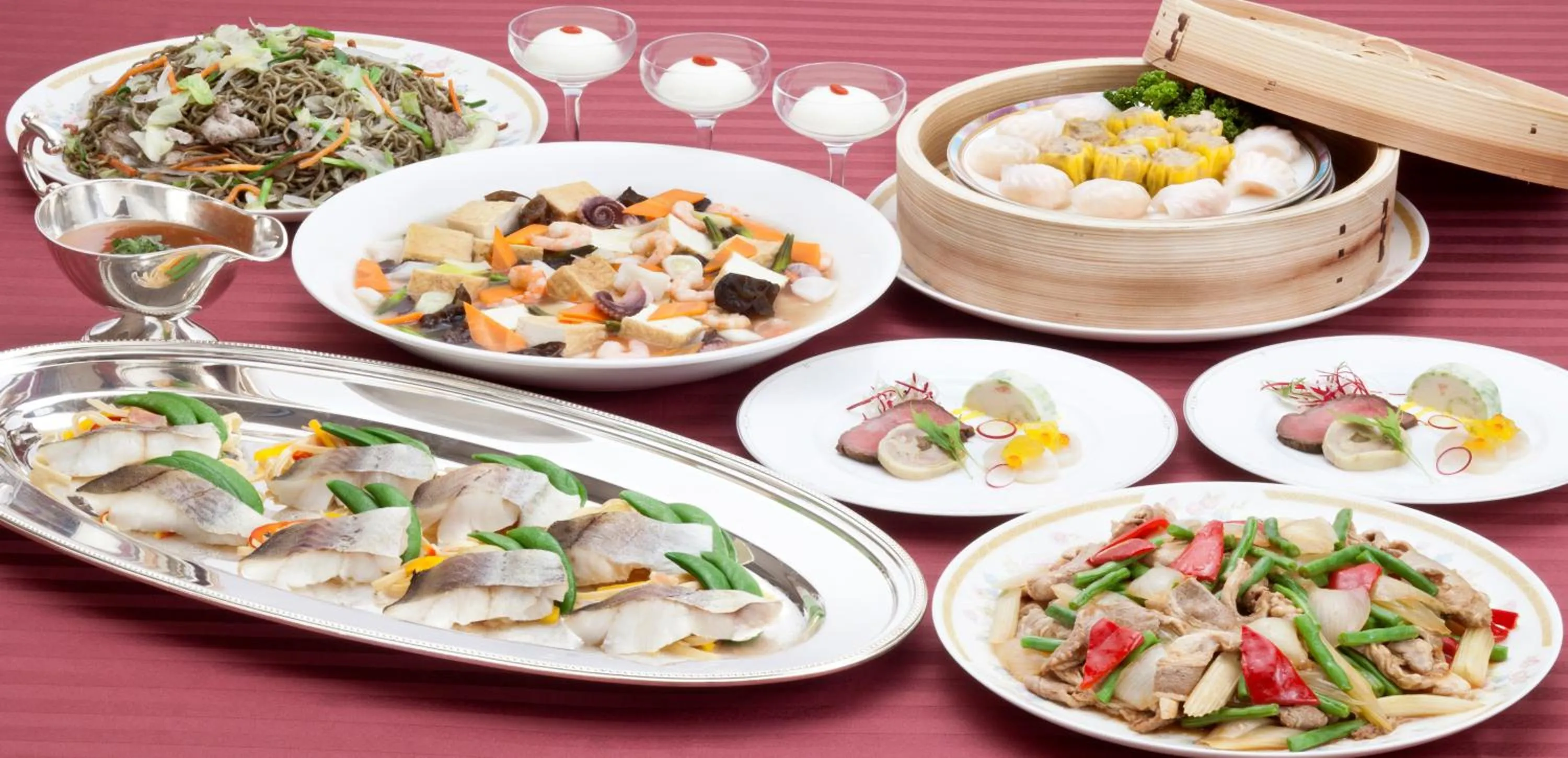 Food close-up in Koriyama View Hotel