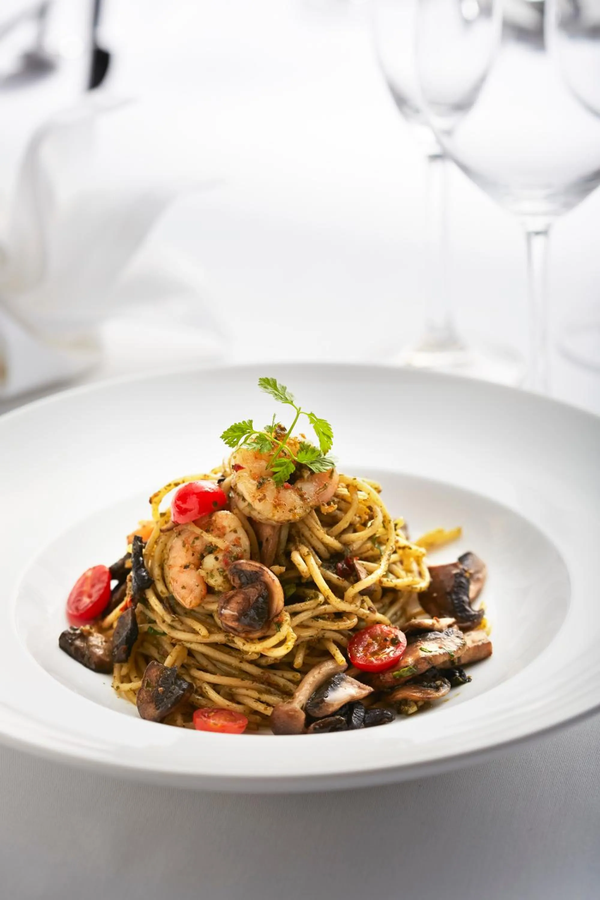 Food close-up in THE FACE Suites Hotel