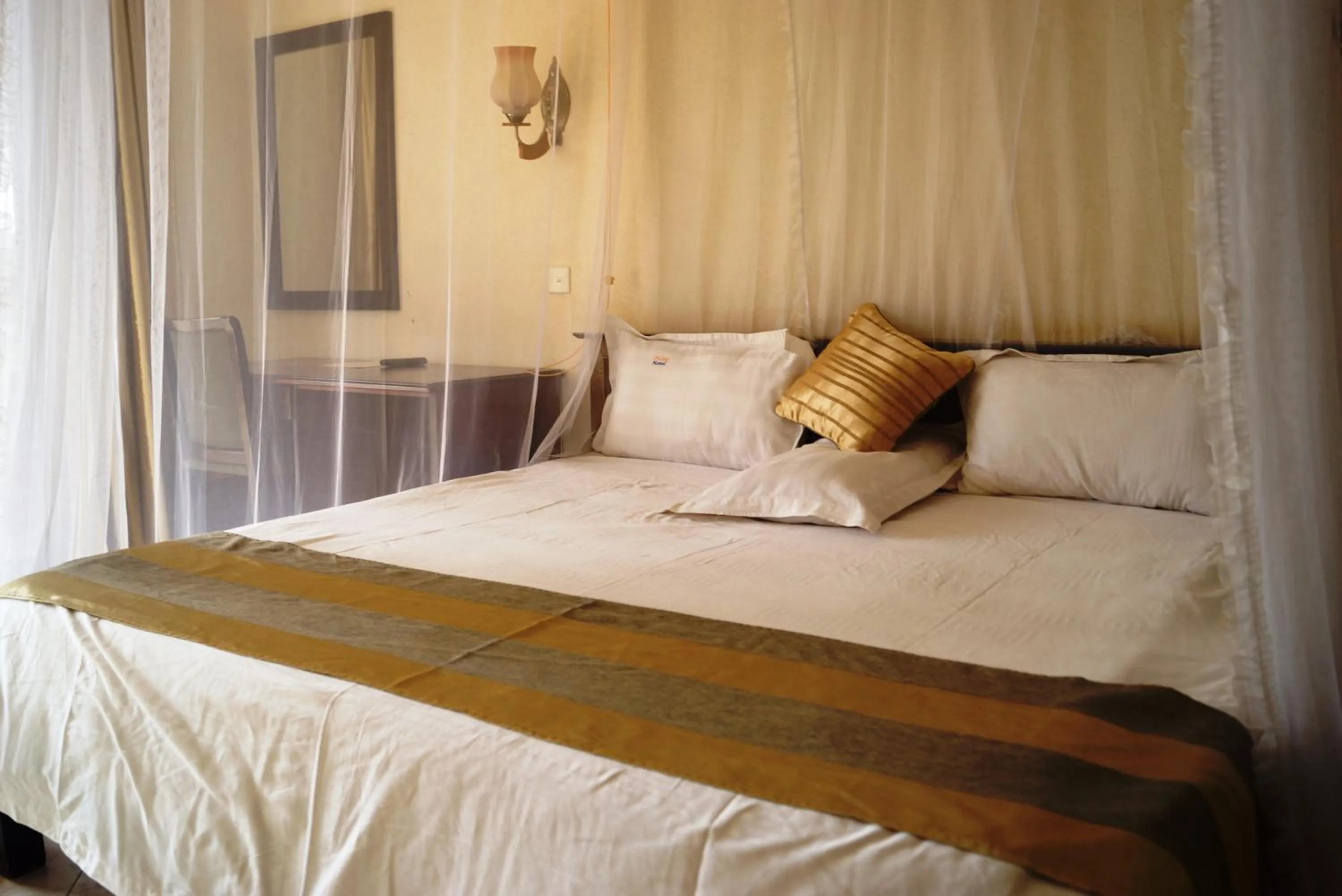 Bed in Tristar Hotel Kampala