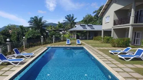 Pool view in Bambous River Lodge