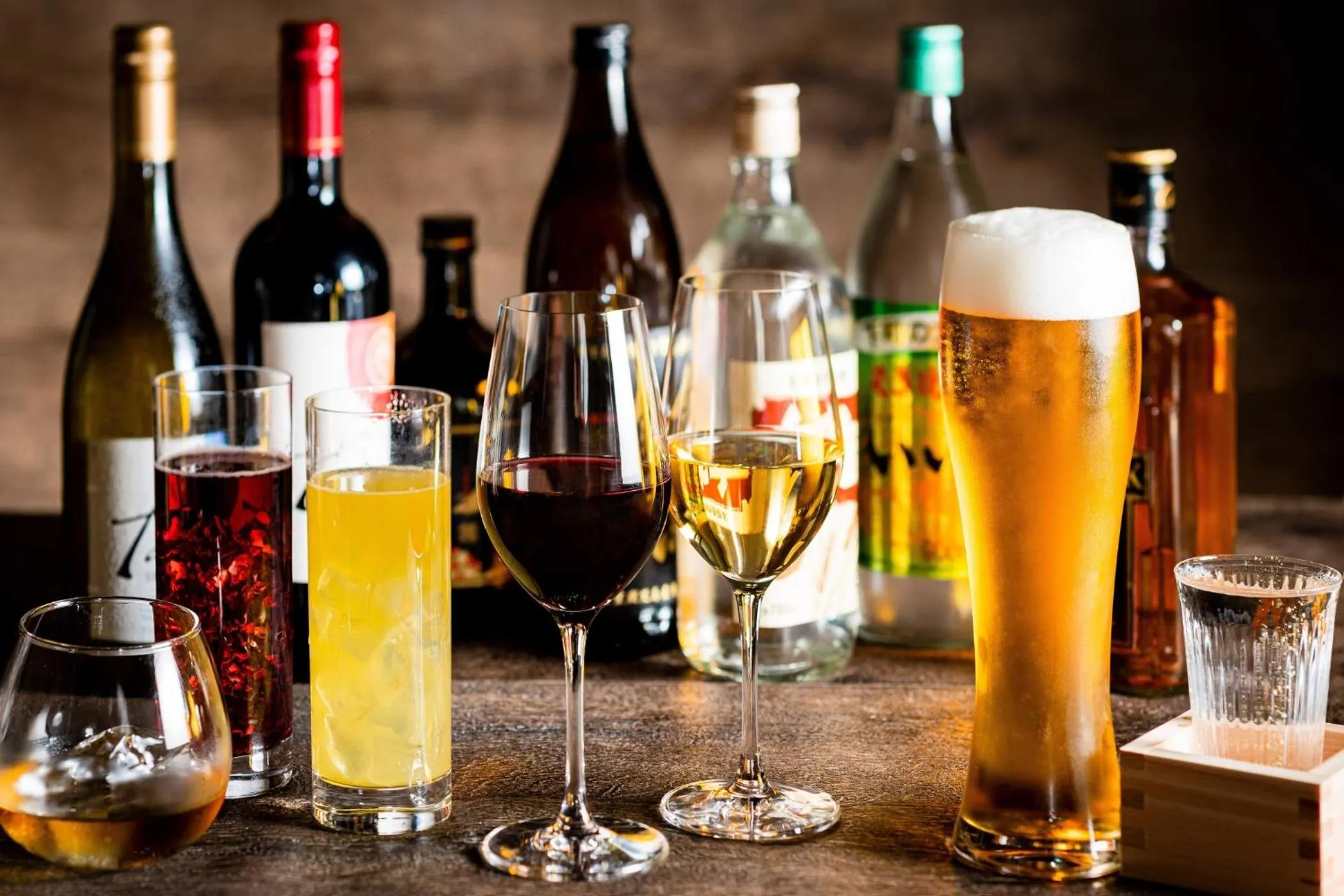 Drinks in Ooedo Onsen Monogatari Premium Shirahama Gyoen