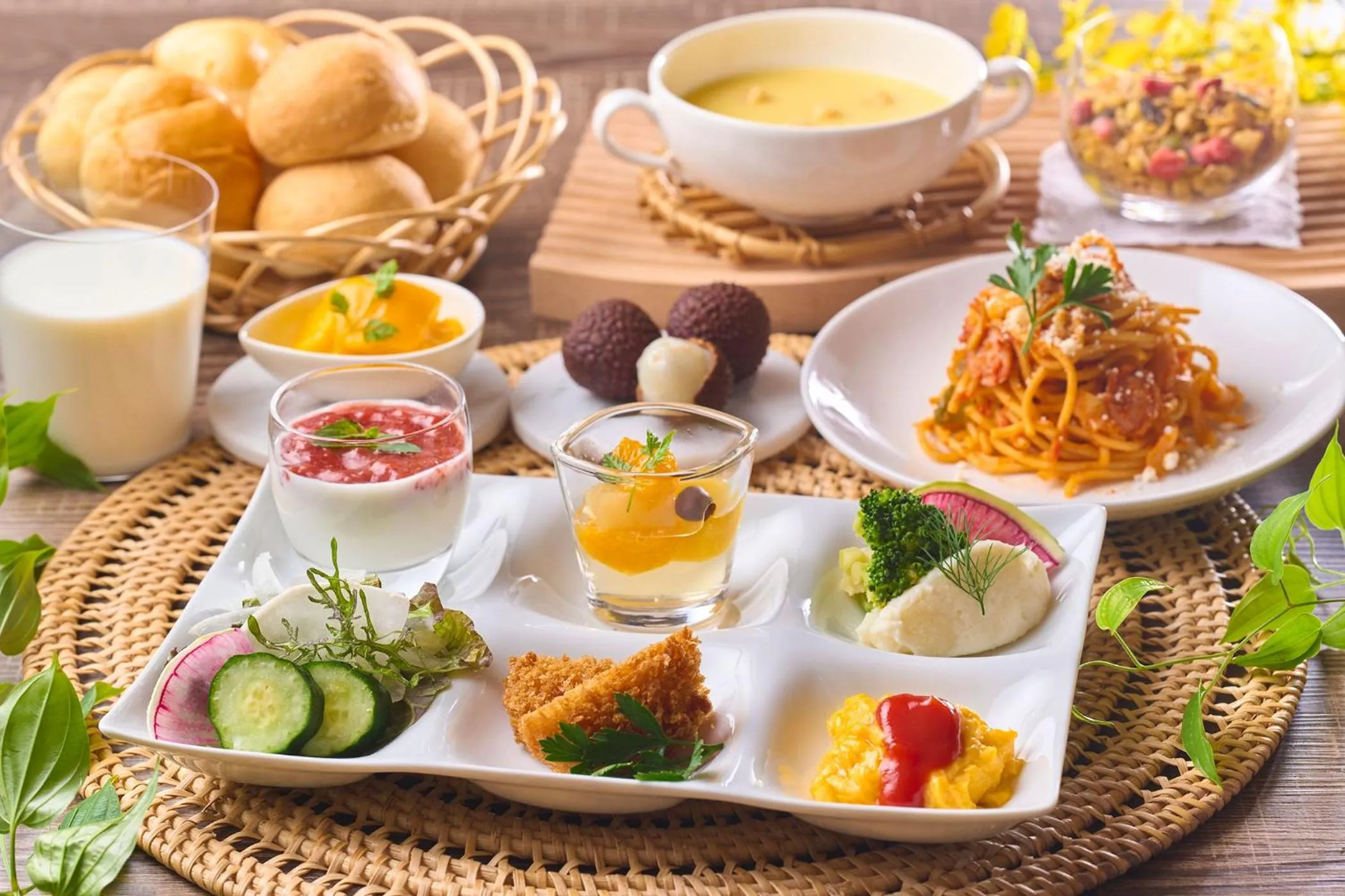 Breakfast in Ooedo Onsen Monogatari Yamashiro Saichoraku