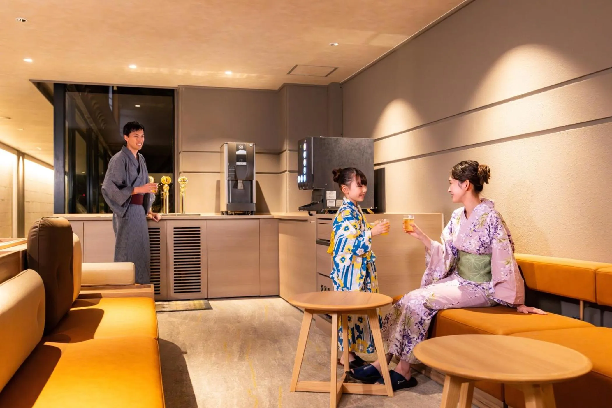 Lounge or bar in Ooedo Onsen Monogatari Premium Shima Saichoraku