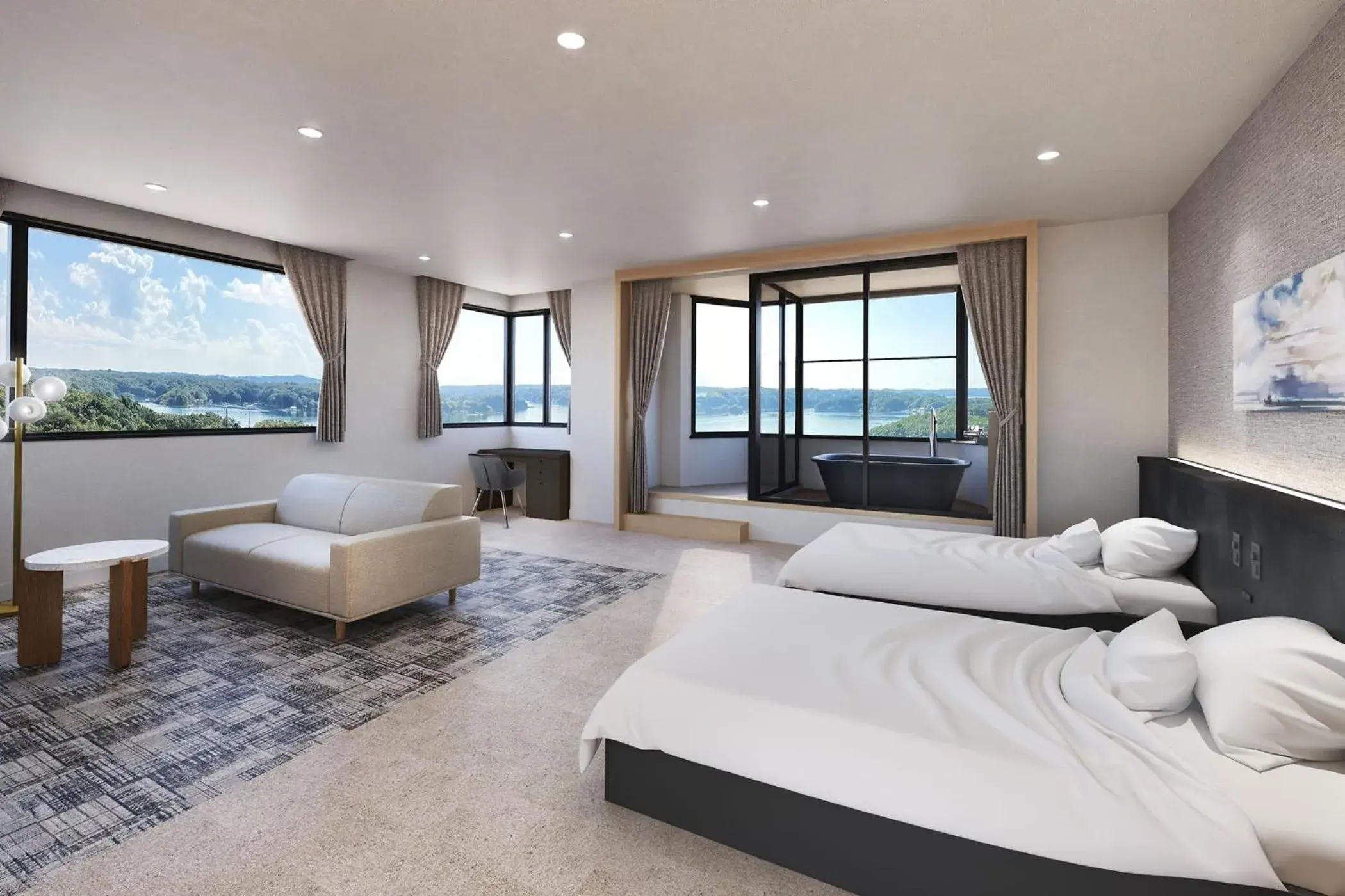 JuniorSuite Twin Room - Indoor Bath - Non-Smoking in Ooedo Onsen Monogatari Premium Shima Saichoraku JuniorSuite Twin Room - Indoor Bath - Non-Smoking in Ooedo Onsen Monogatari Premium Shima Saichoraku