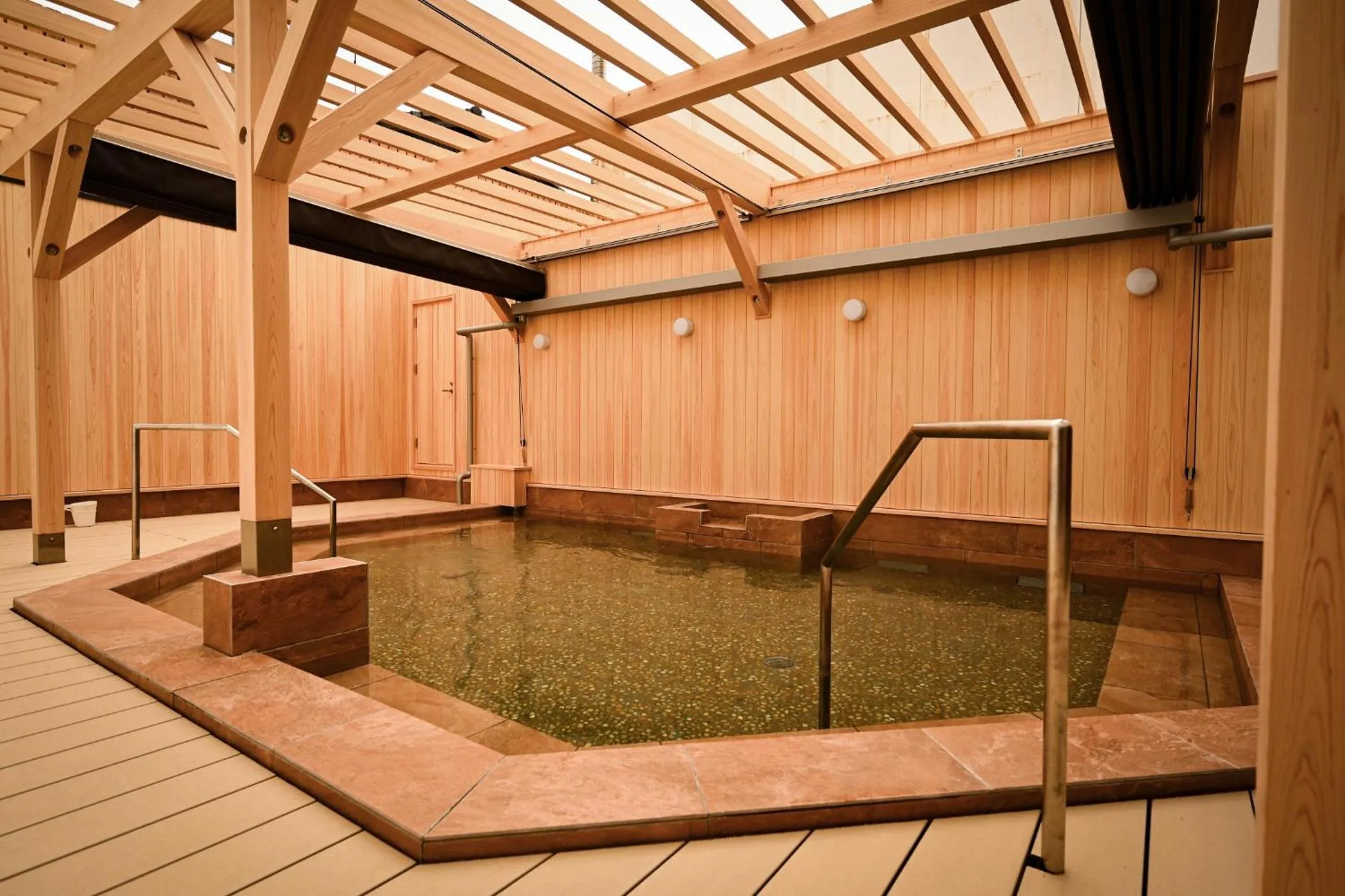 Hot Spring Bath in Ooedo Onsen Monogatari Awazu Grand Hotel