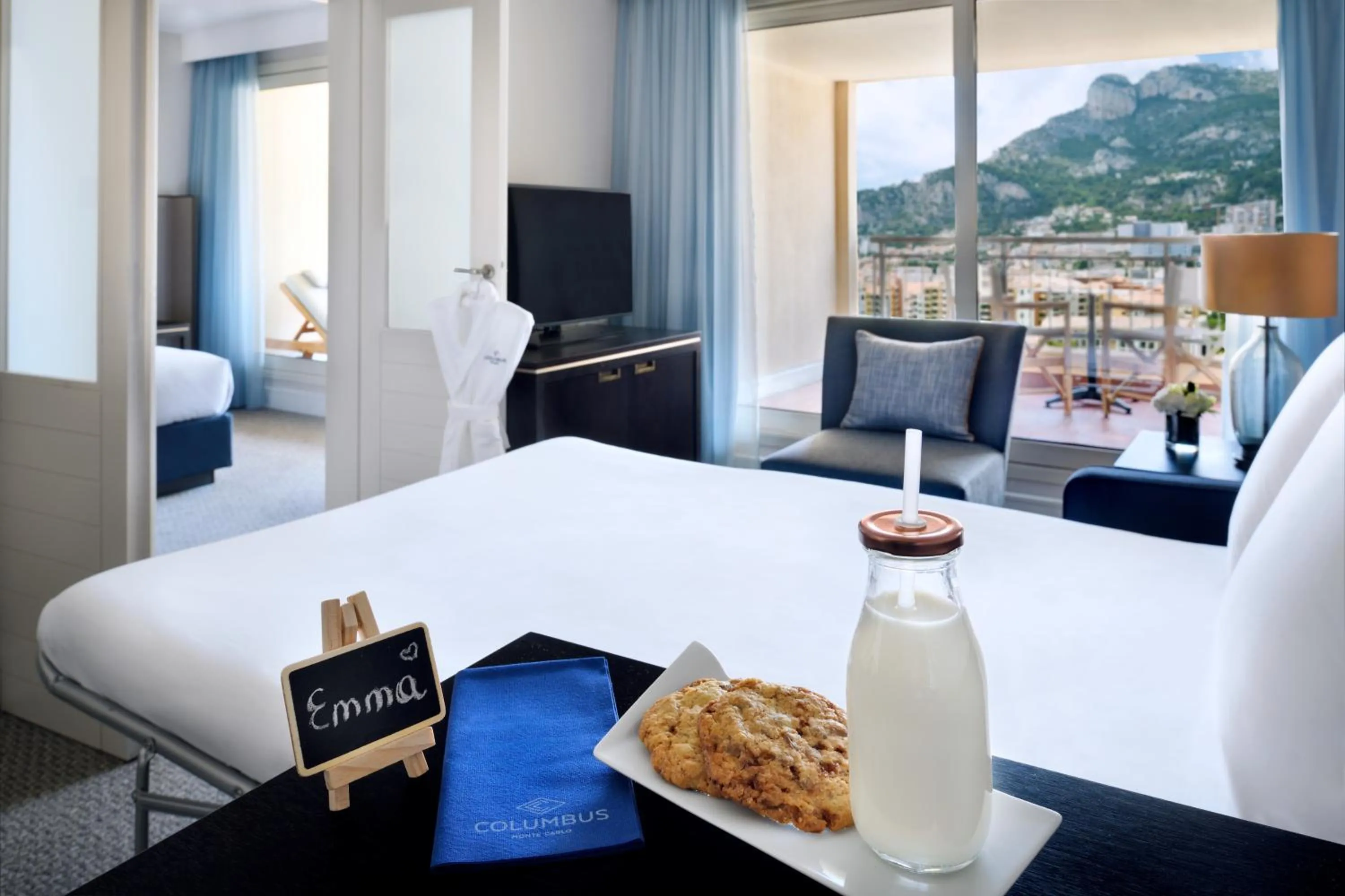 Bed in Columbus Hotel Monte-Carlo, Curio Collection by Hilton