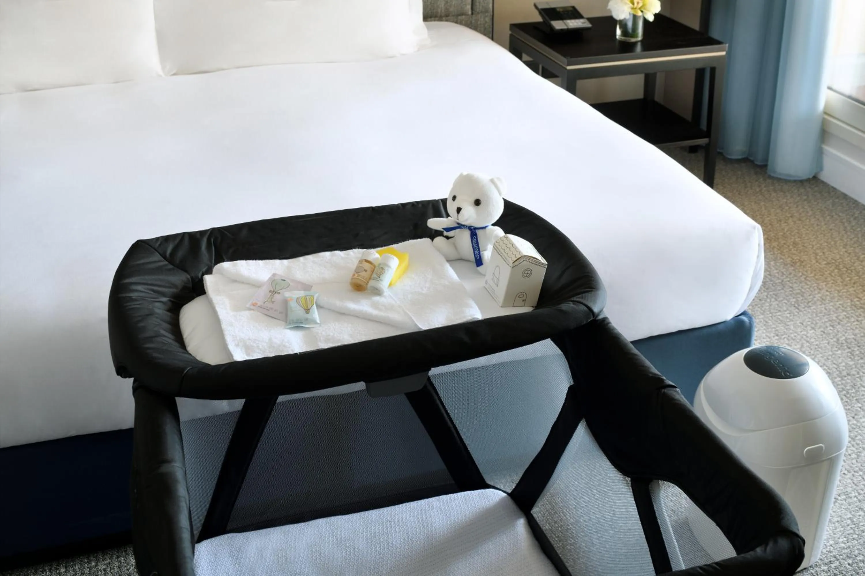 People, Bed in Columbus Hotel Monte-Carlo, Curio Collection by Hilton