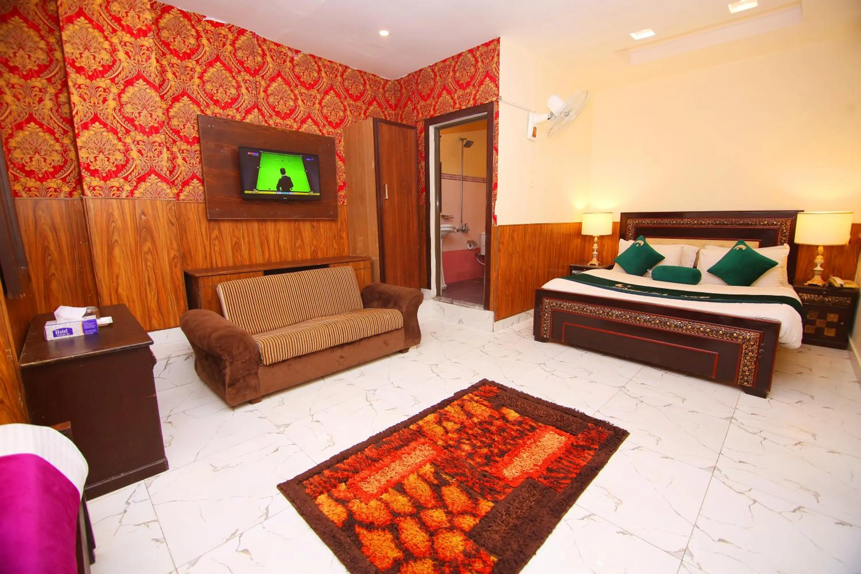 Bed in Premier Inn Johar Town Lahore