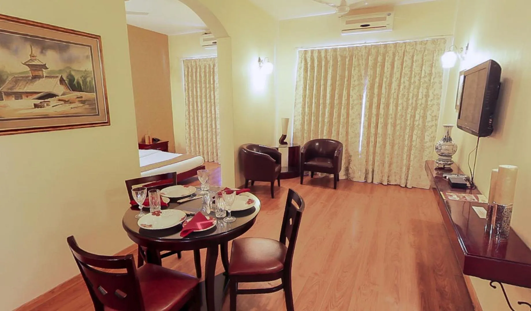 Living room in Enkay Residency V Block-Cyber City