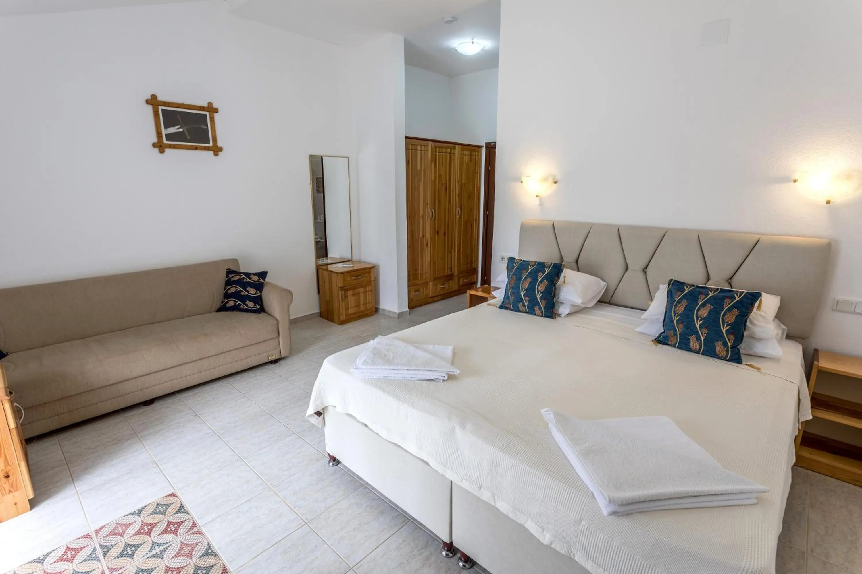 Bed in Dalyan Garden Pension