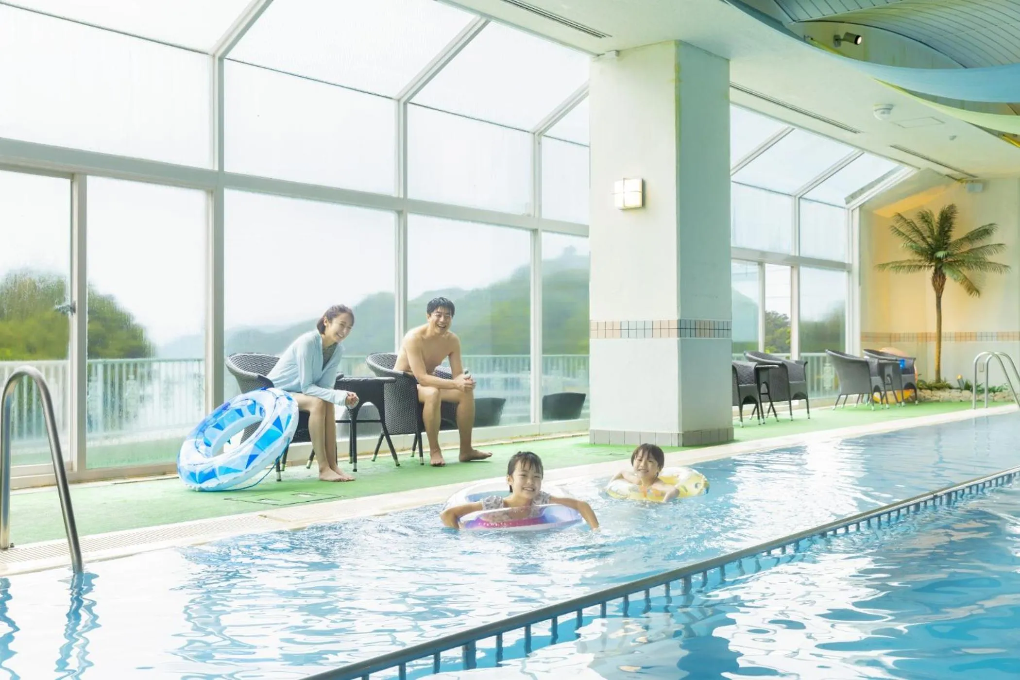 Swimming pool in Ooedo Onsen Monogatari Premium Toba Saichoraku