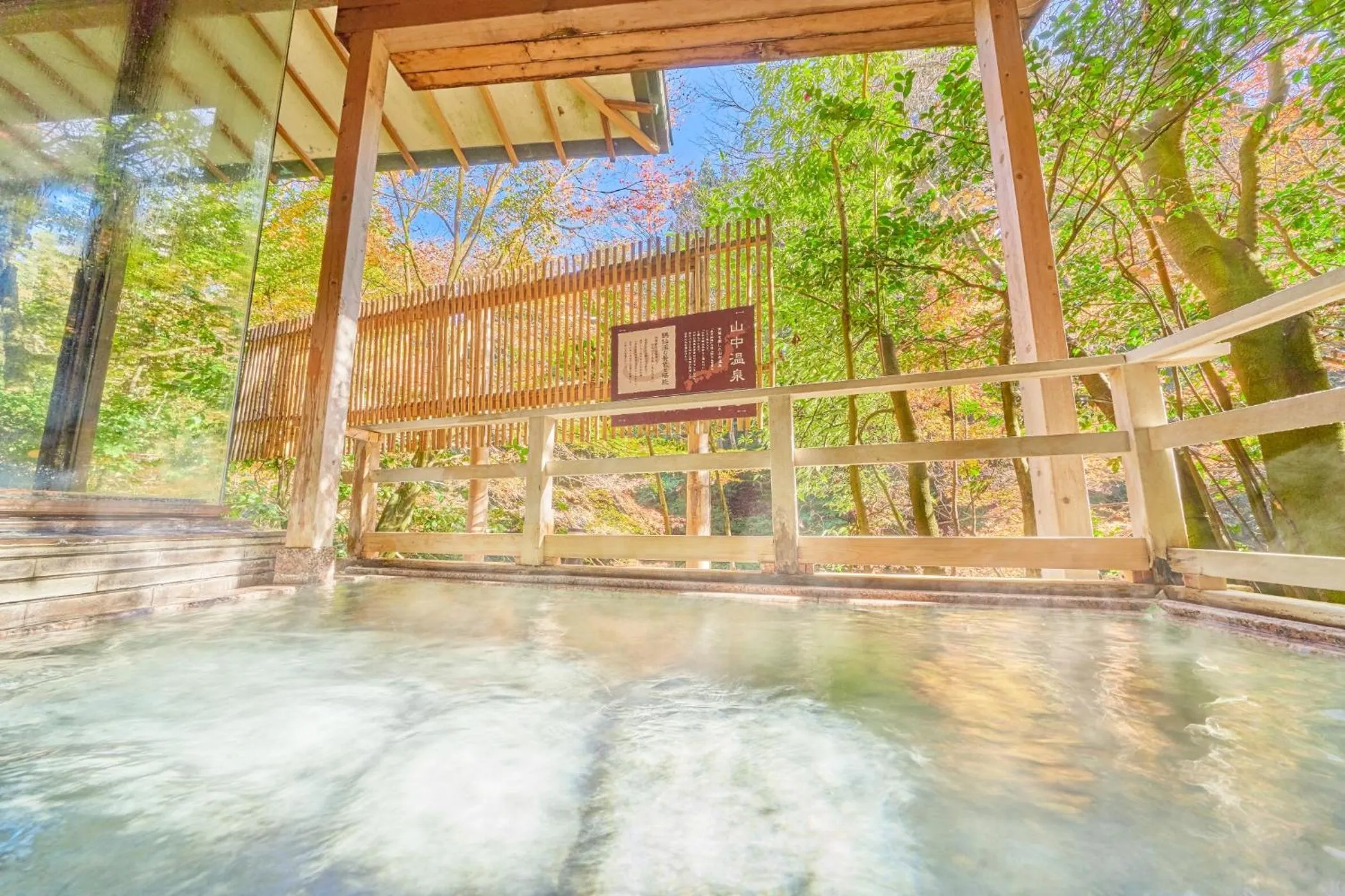 Hot Spring Bath in Ooedo Onsen Monogatari Premium Yoshinoya Irokuen